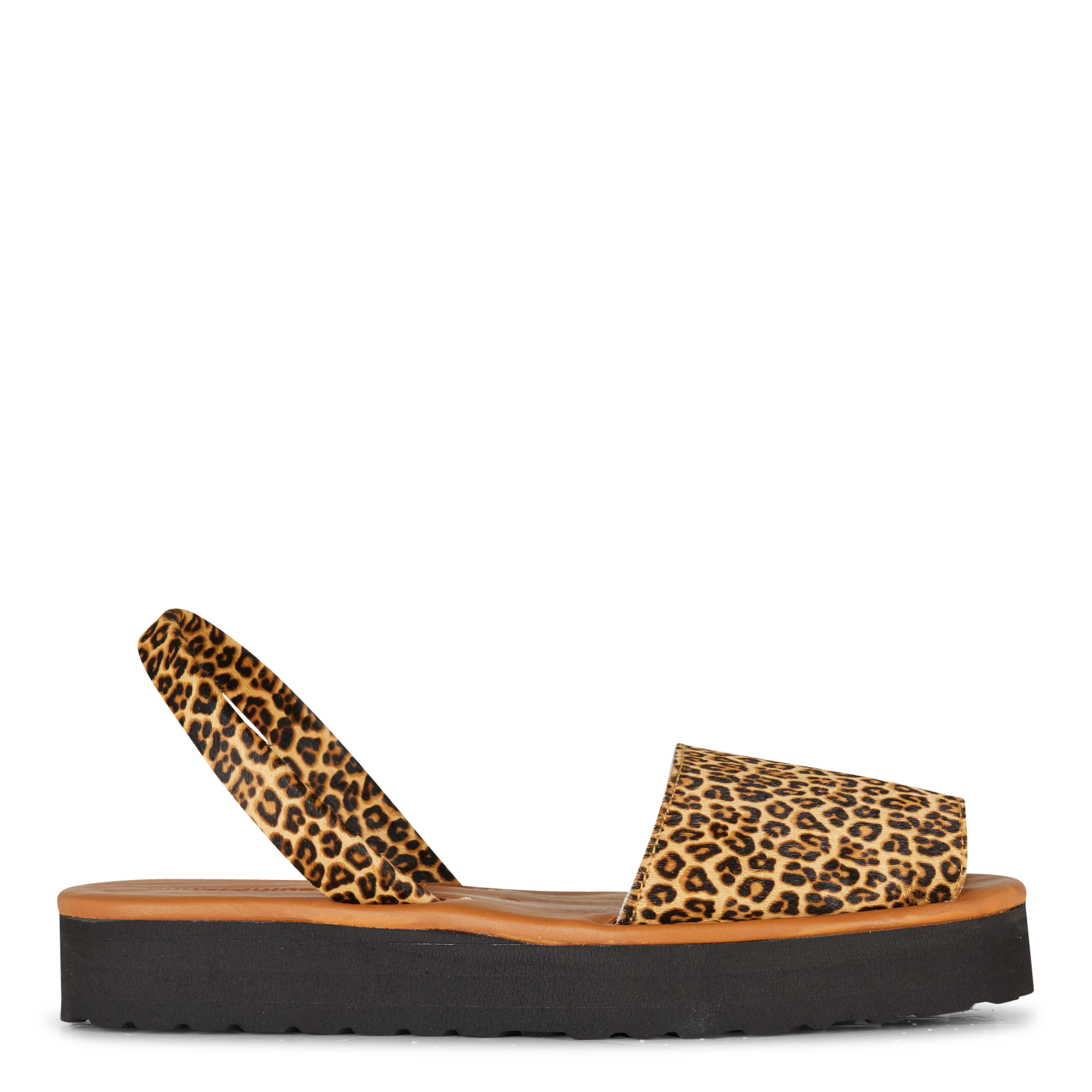 Sandales plates en cuir MINORQUINES Beige