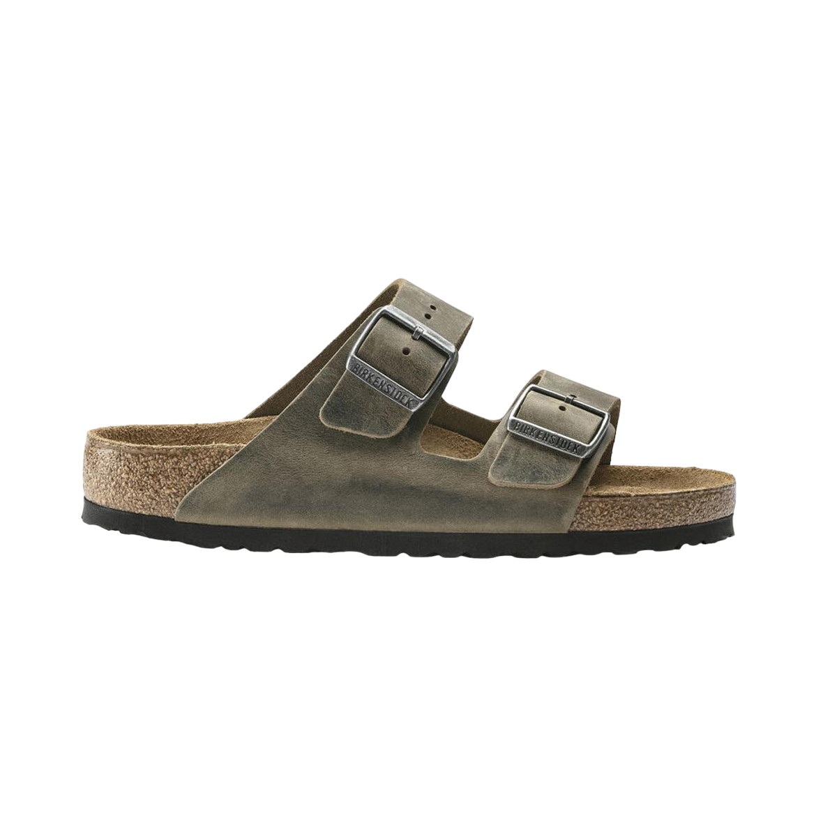 Faux leather sandals BIRKENSTOCK Khaki