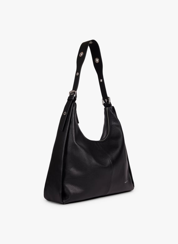 Leather clutch bag Black Nat nin Women Place des Tendances