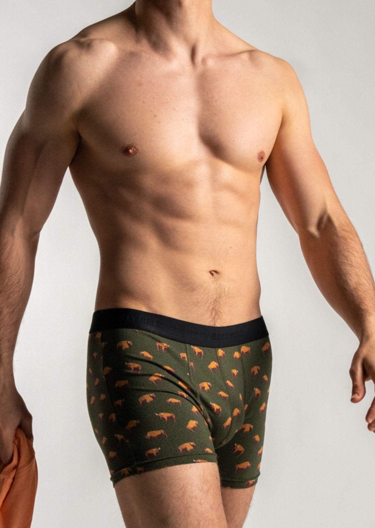 Organic cotton boxers BILLYBELT Khaki