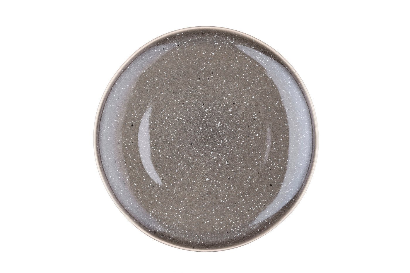 Stellar concrete gray ø27cm plate - 6 pieces BJORN Grey