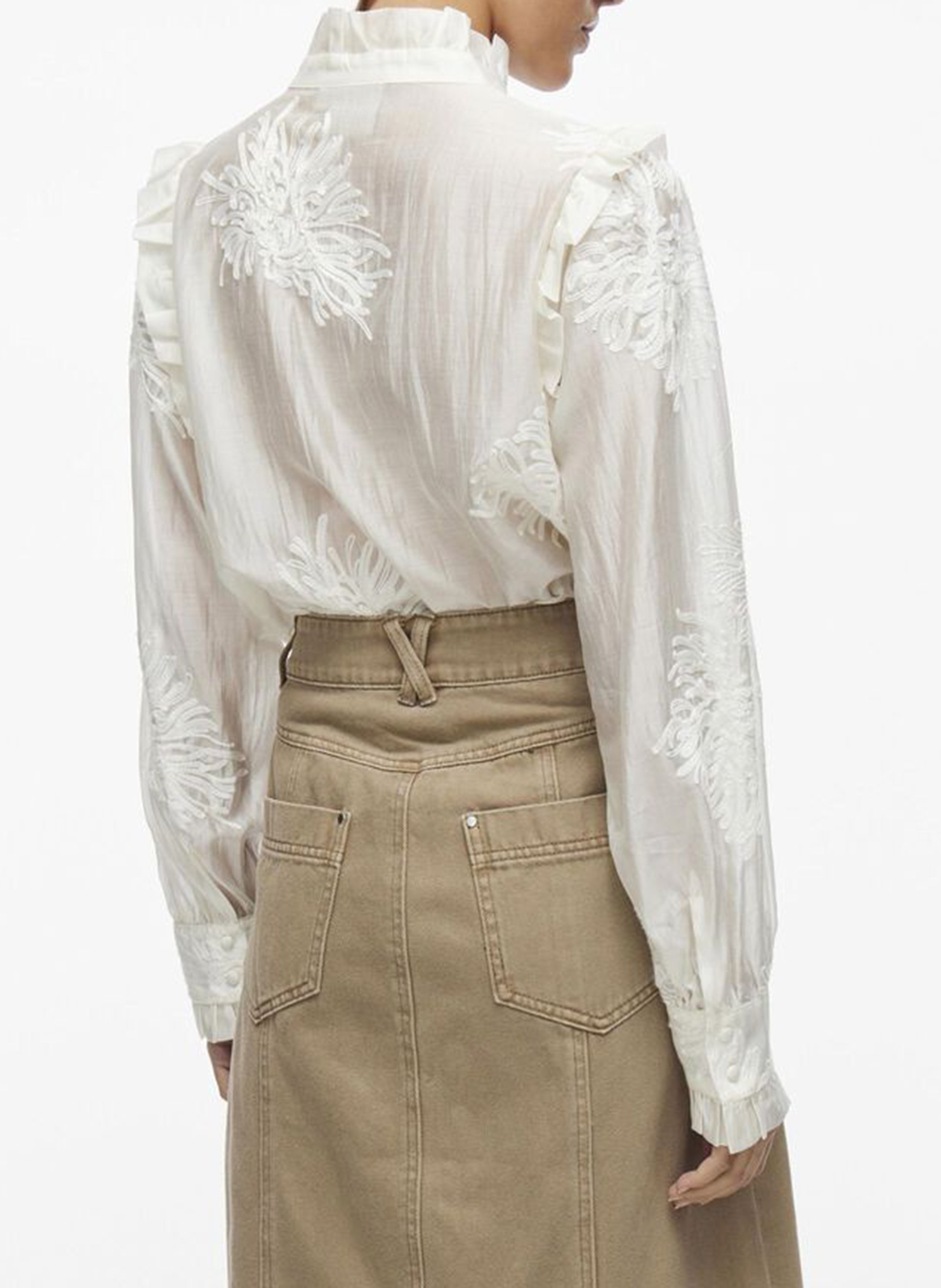 Straight shirt ROUGE EDIT Beige