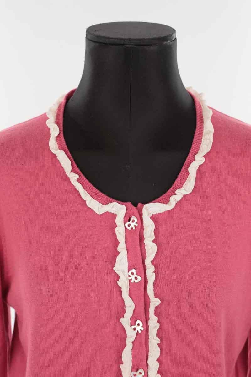 Cotton cardigan AGNES B. - Seconde Main Pink