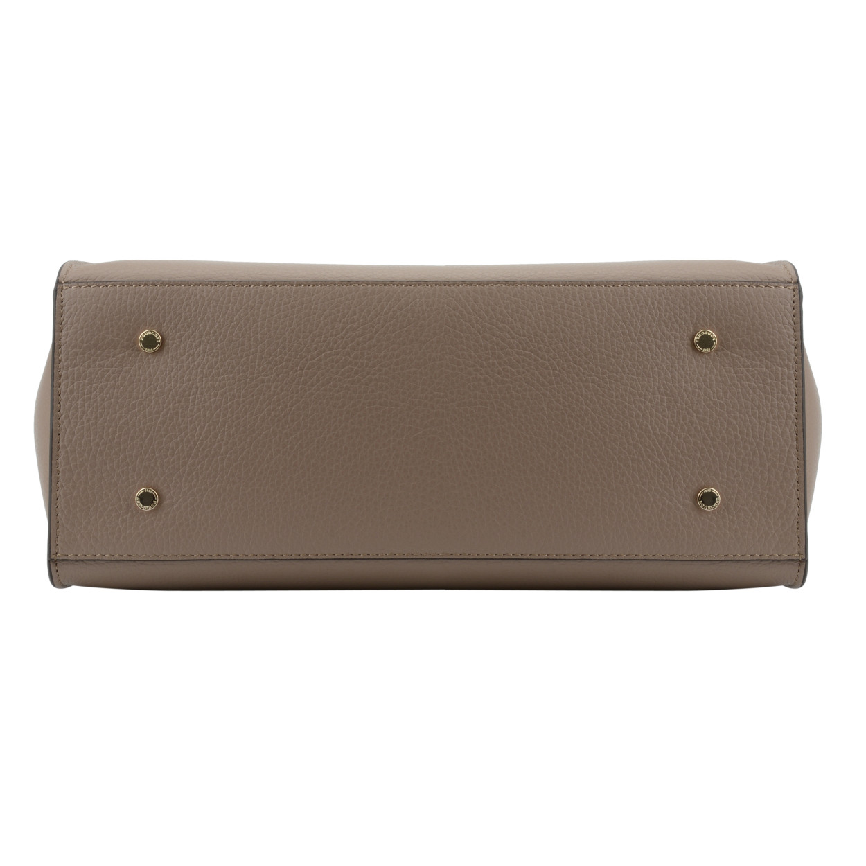 A-line leather skirt POURCHET Brown