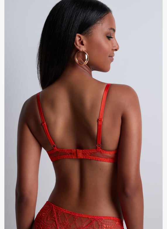 Underwired demi-cup bra | Red by AUBADE Underwired demi-cup bra Red