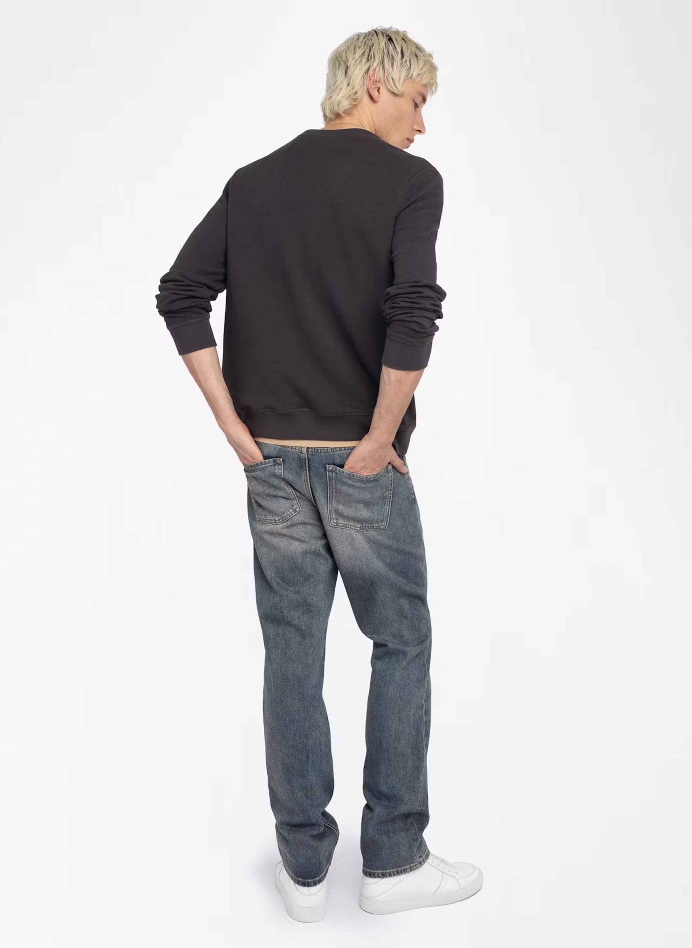 Sweat col rond en coton ZADIG&amp;VOLTAIRE Marron