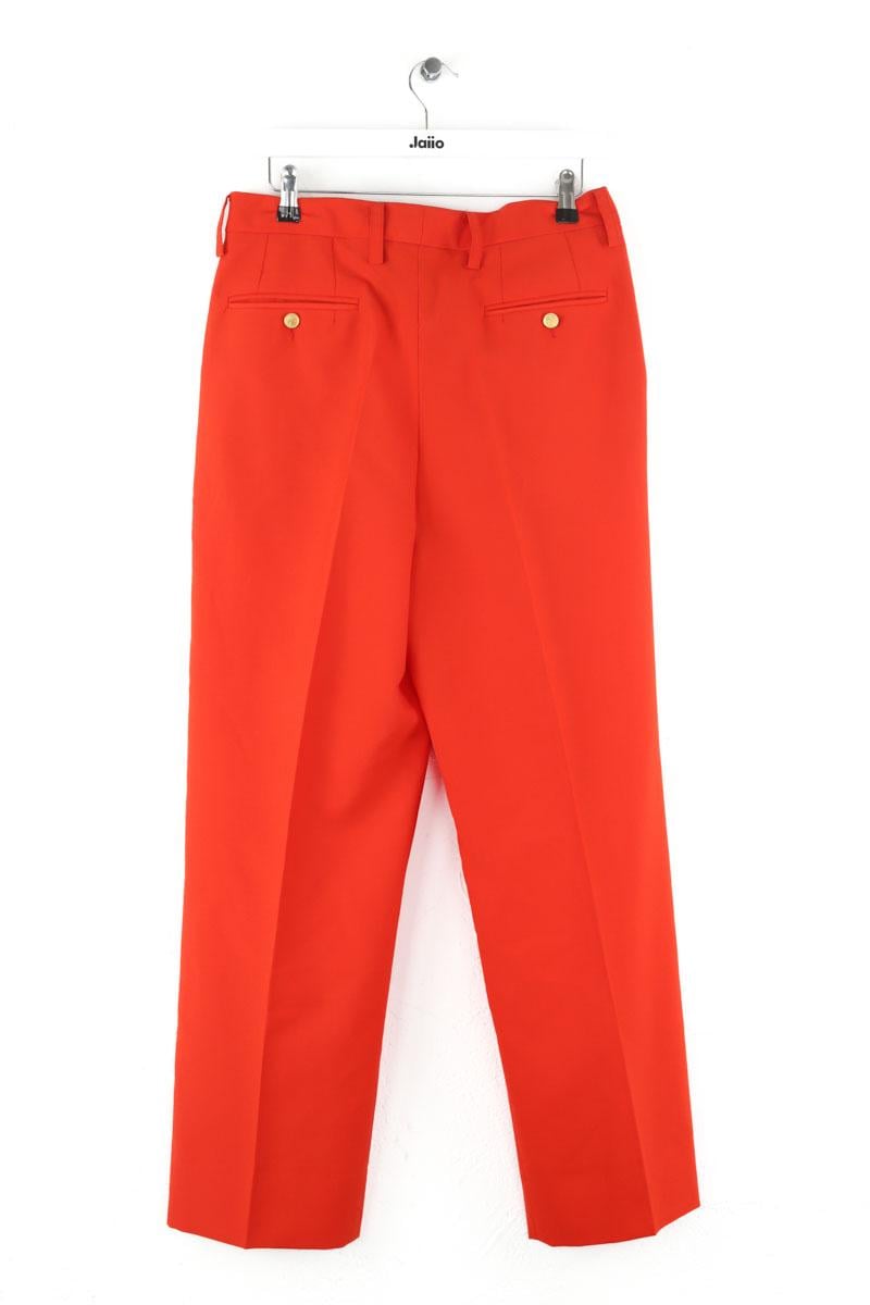 Bandol straight woollen trousers LAURENCE BRAS - Seconde Main Red