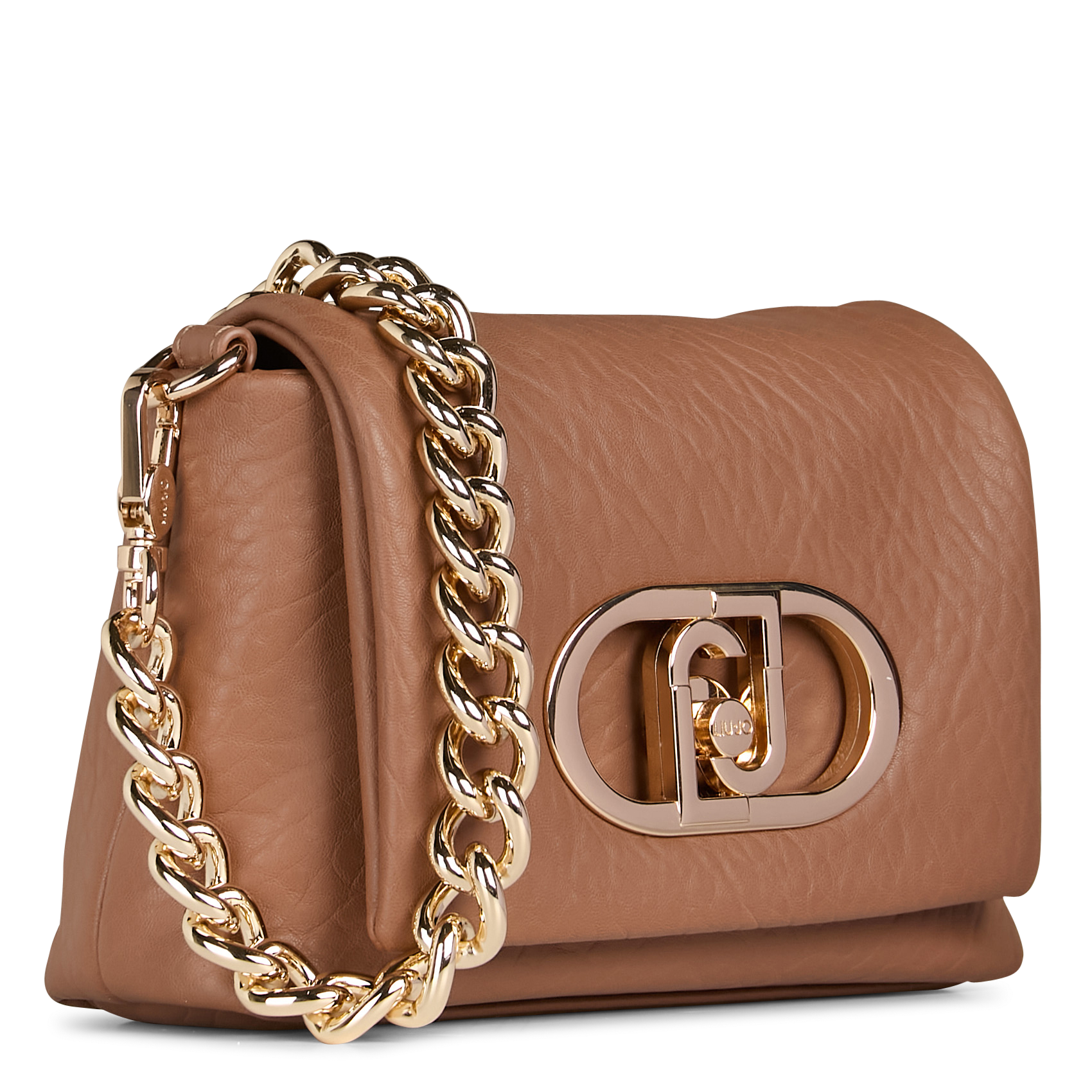 Sac bandoulière aspect cuir LIU JO Marron