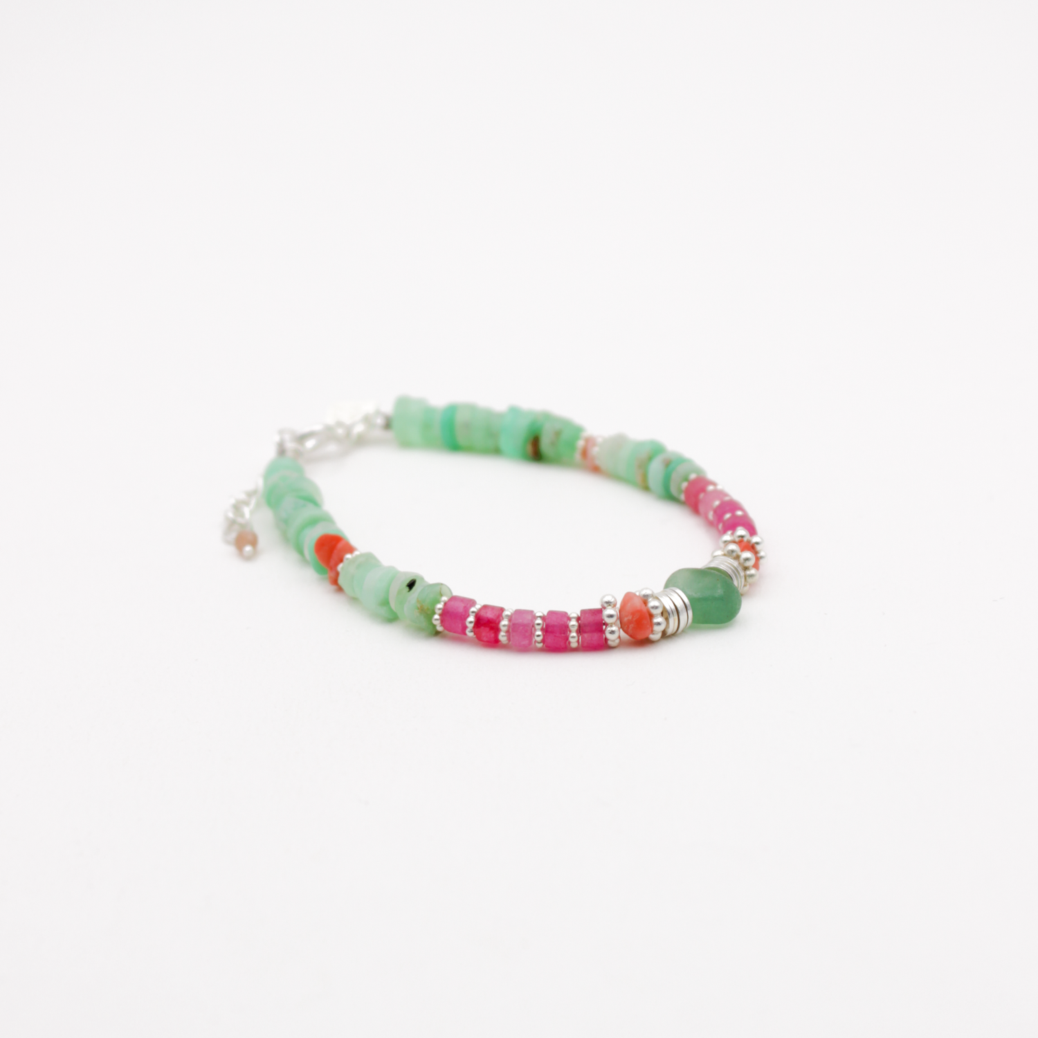 Heishi Bracelet - Flora L'ATELIER DES DAMES Silver