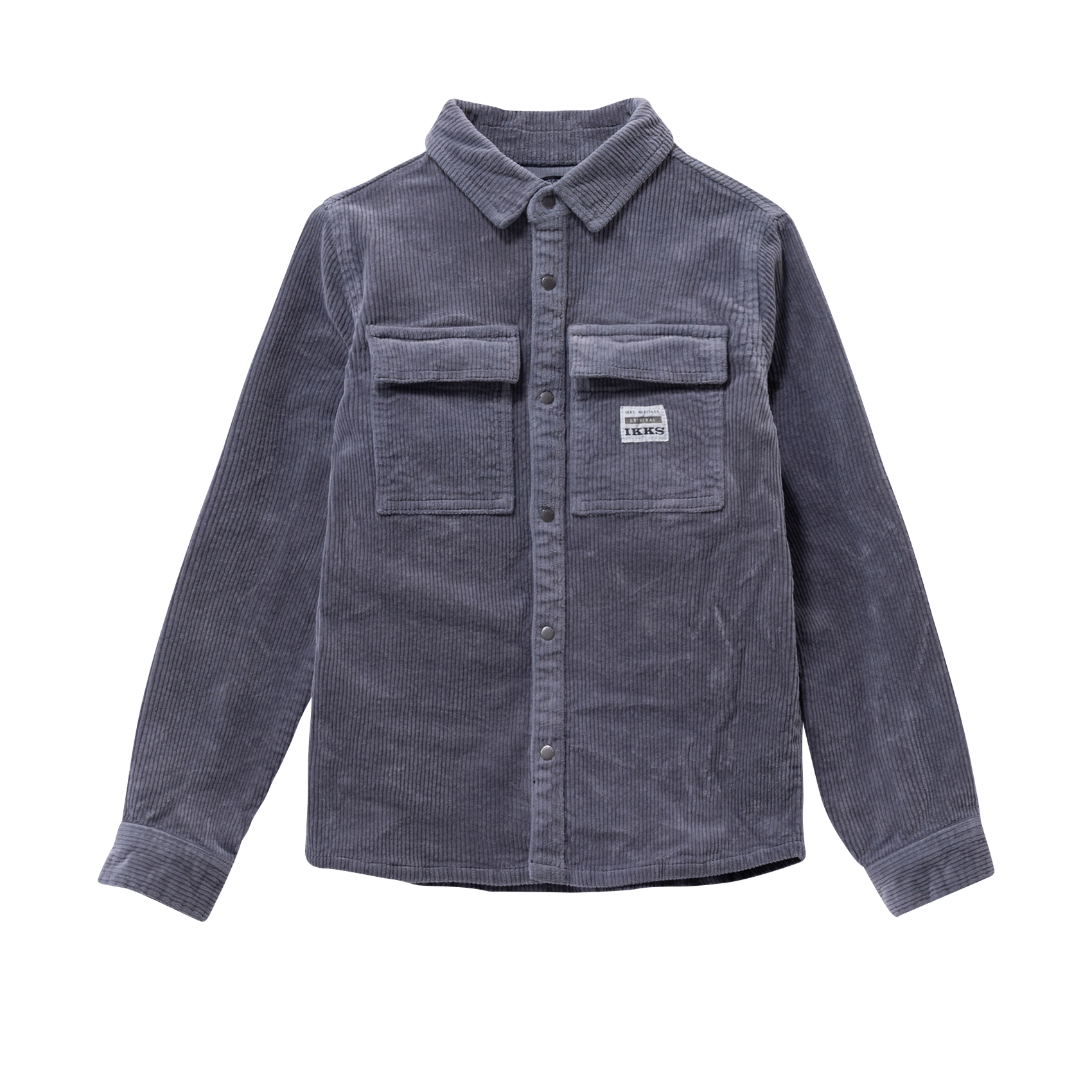Cotton-blend overshirt with classic collar IKKS JUNIOR