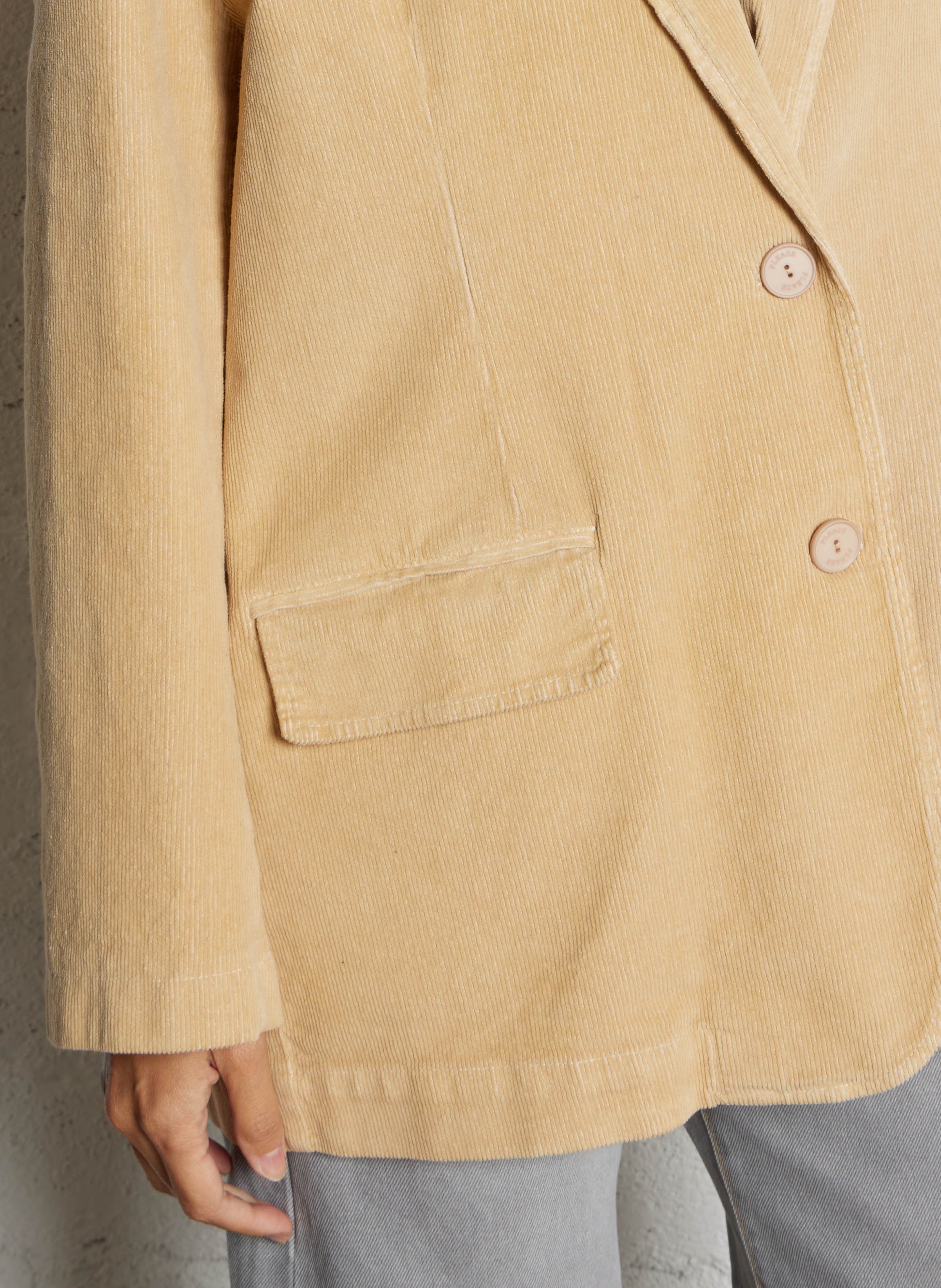 Veste oversize en coton mélangé PLEASE Beige