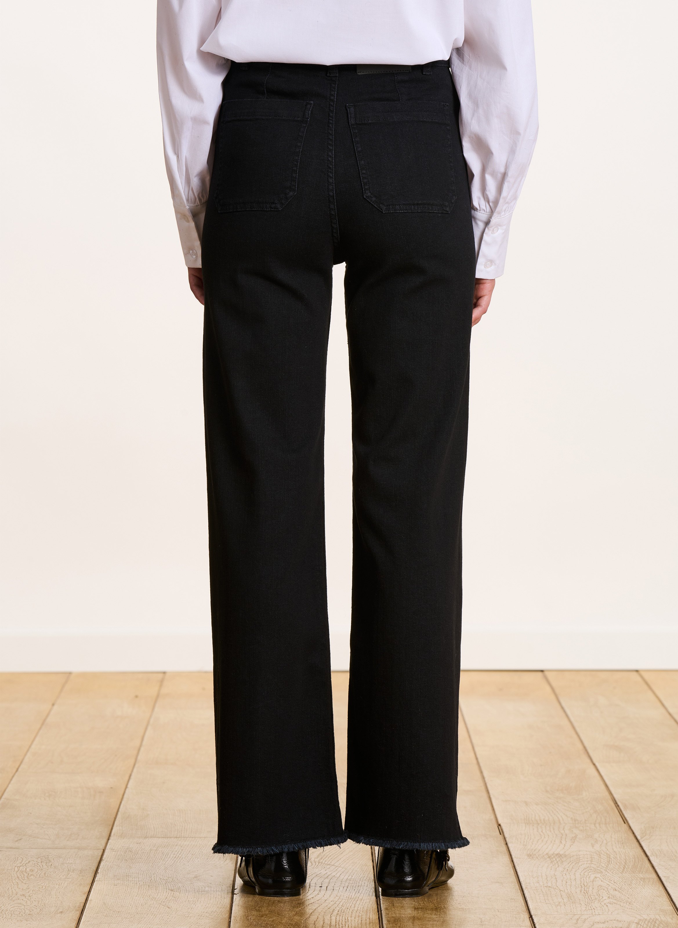 Jean coupe large LA FEE MARABOUTEE Noir