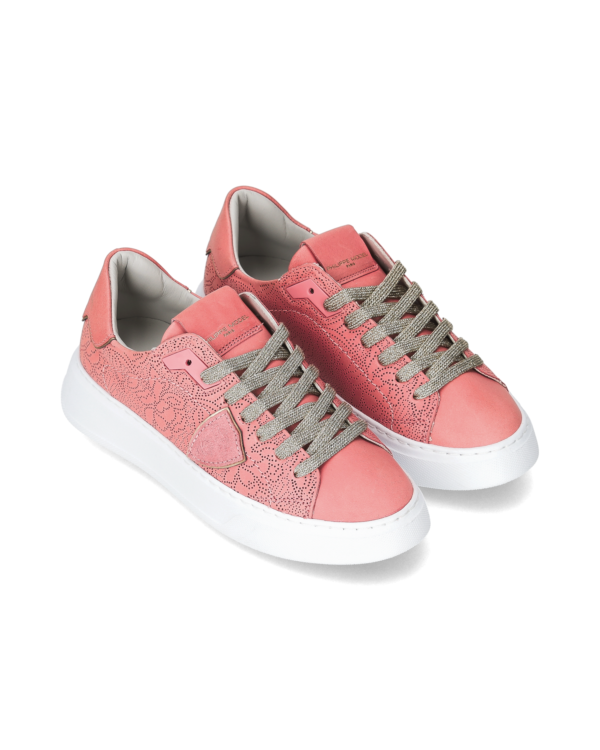 Tennis Temple Sneakers. PHILIPPE MODEL Red