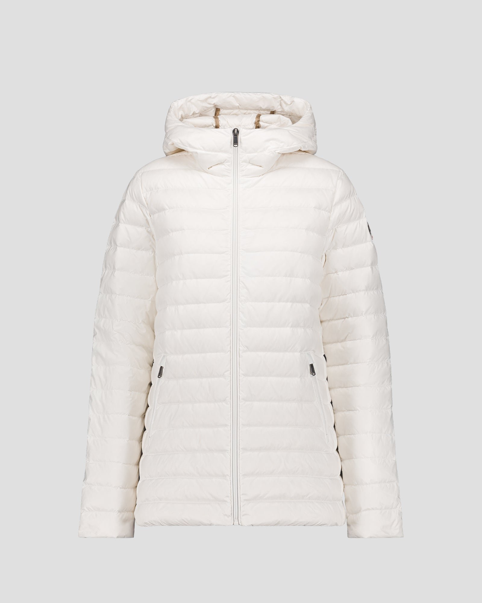 Mid-length puffer jacket Claudie JOTT White