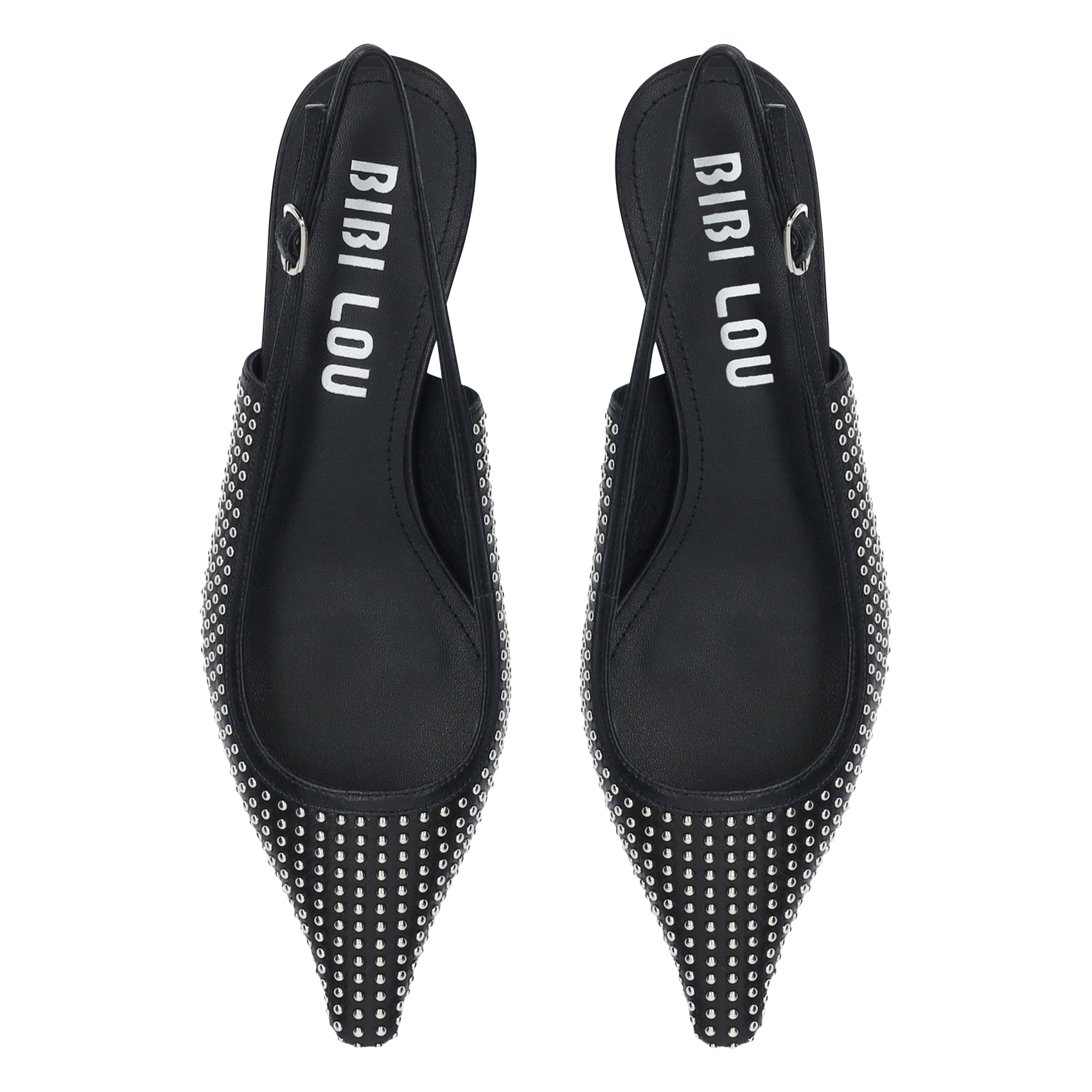 Lederen slingbacks BIBI LOU Zwart