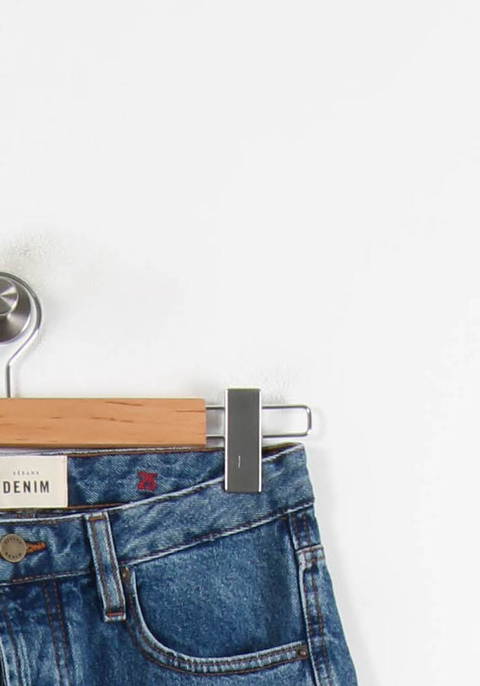 Cropped slim jeans with studs SEZANE - Seconde main Blue