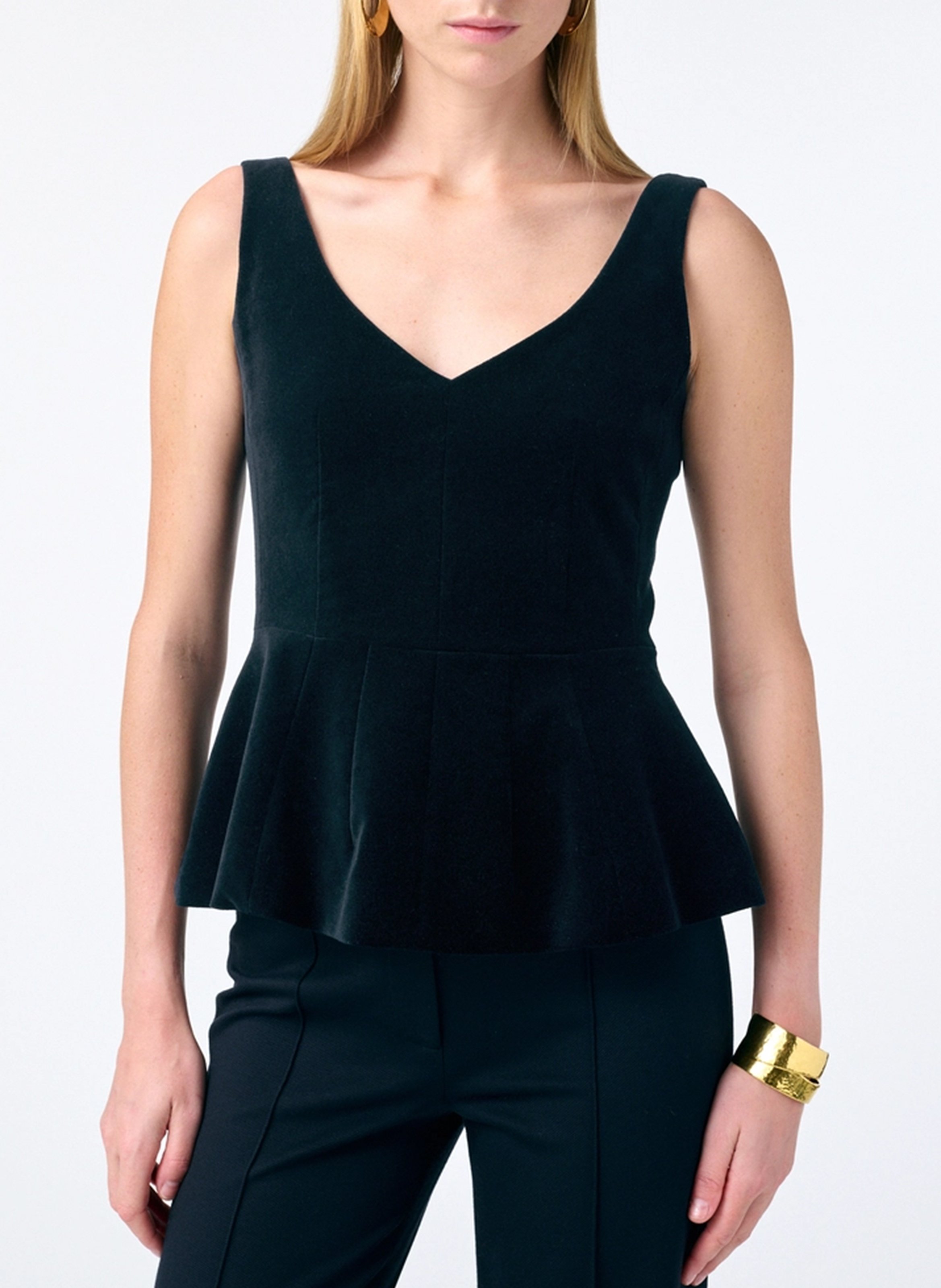 Round-neck cotton-blend cardigan VANESSA BRUNO Black