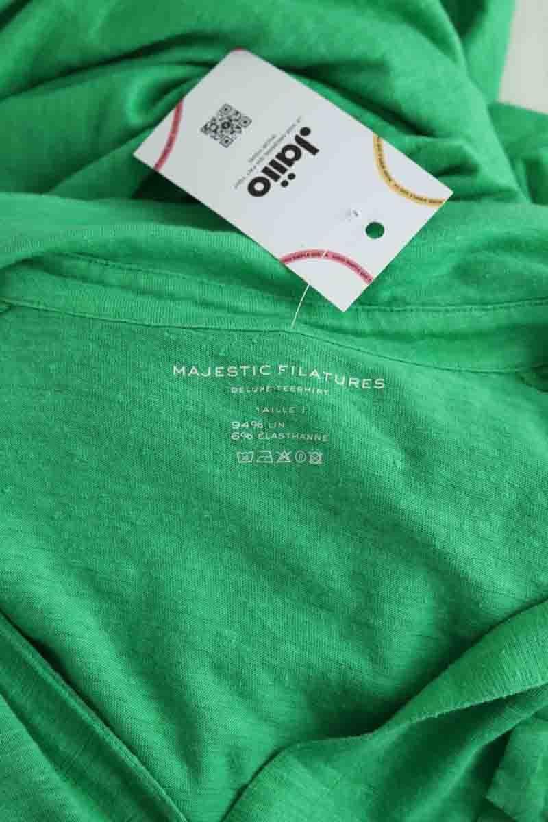 Dress MAJESTIC FILATURES - SECONDE MAIN Green