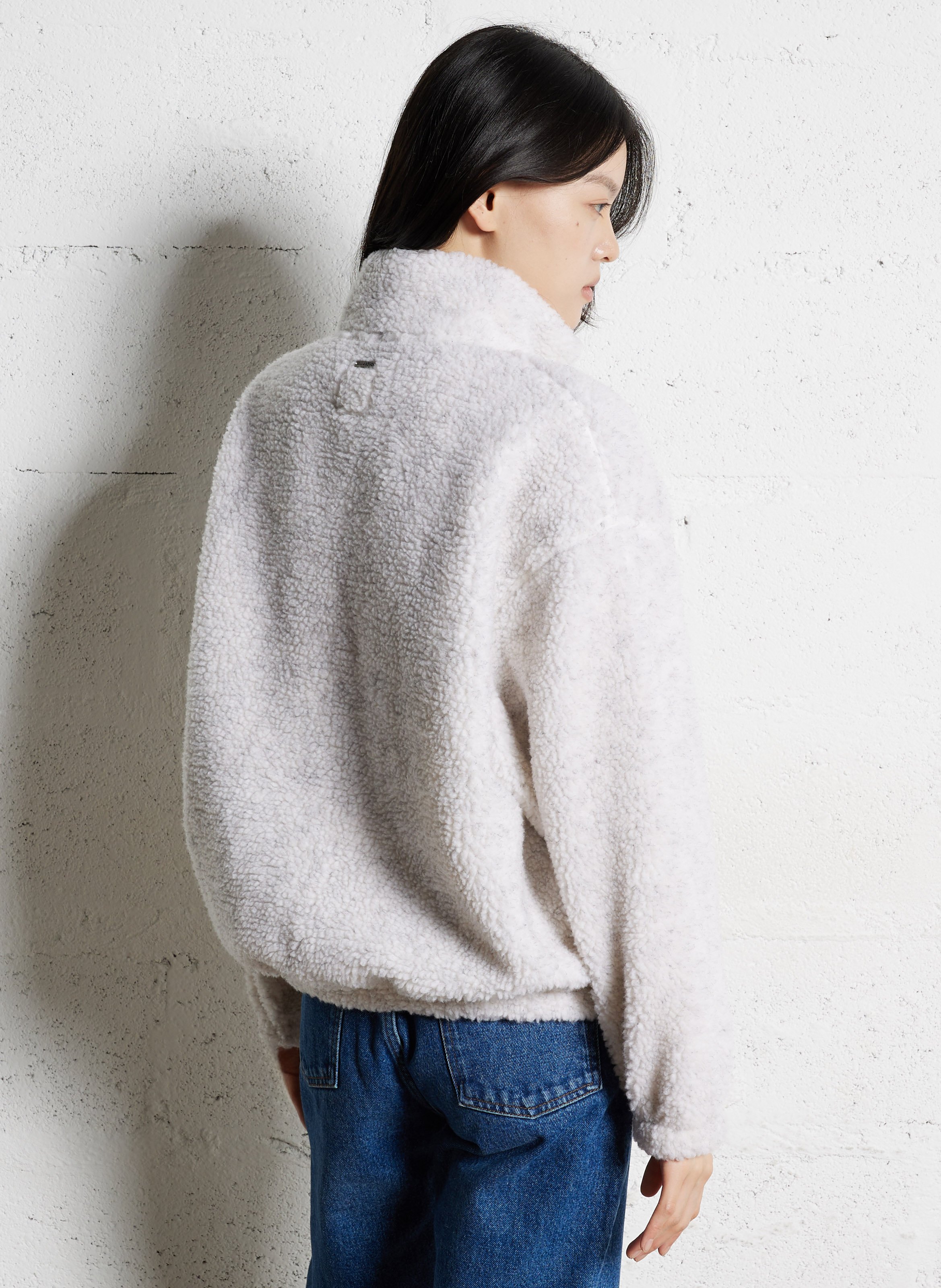 Polaire oversize col montant BILLABONG Beige