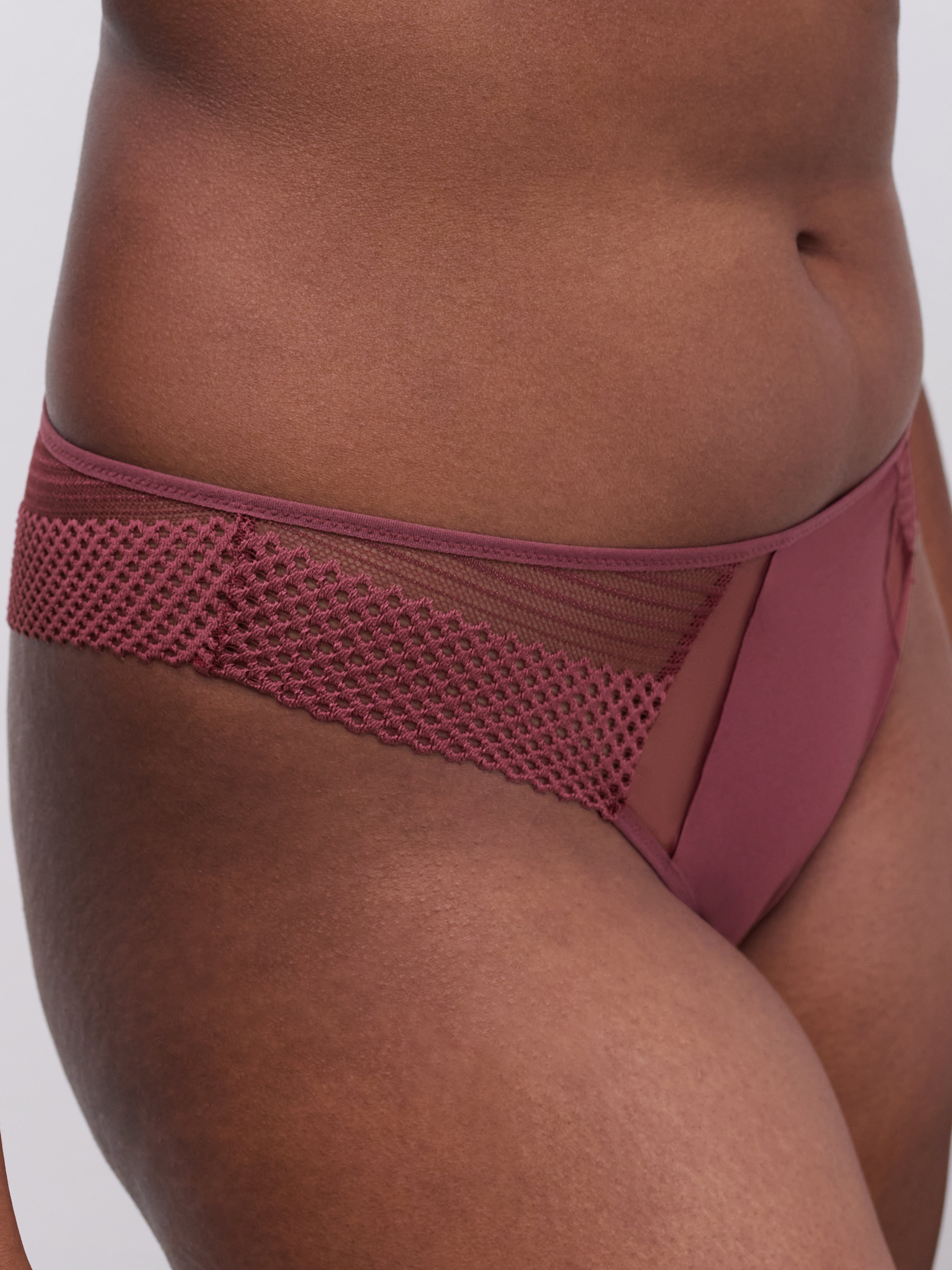 Aventurine lace tanga CHANTELLE PULP Red