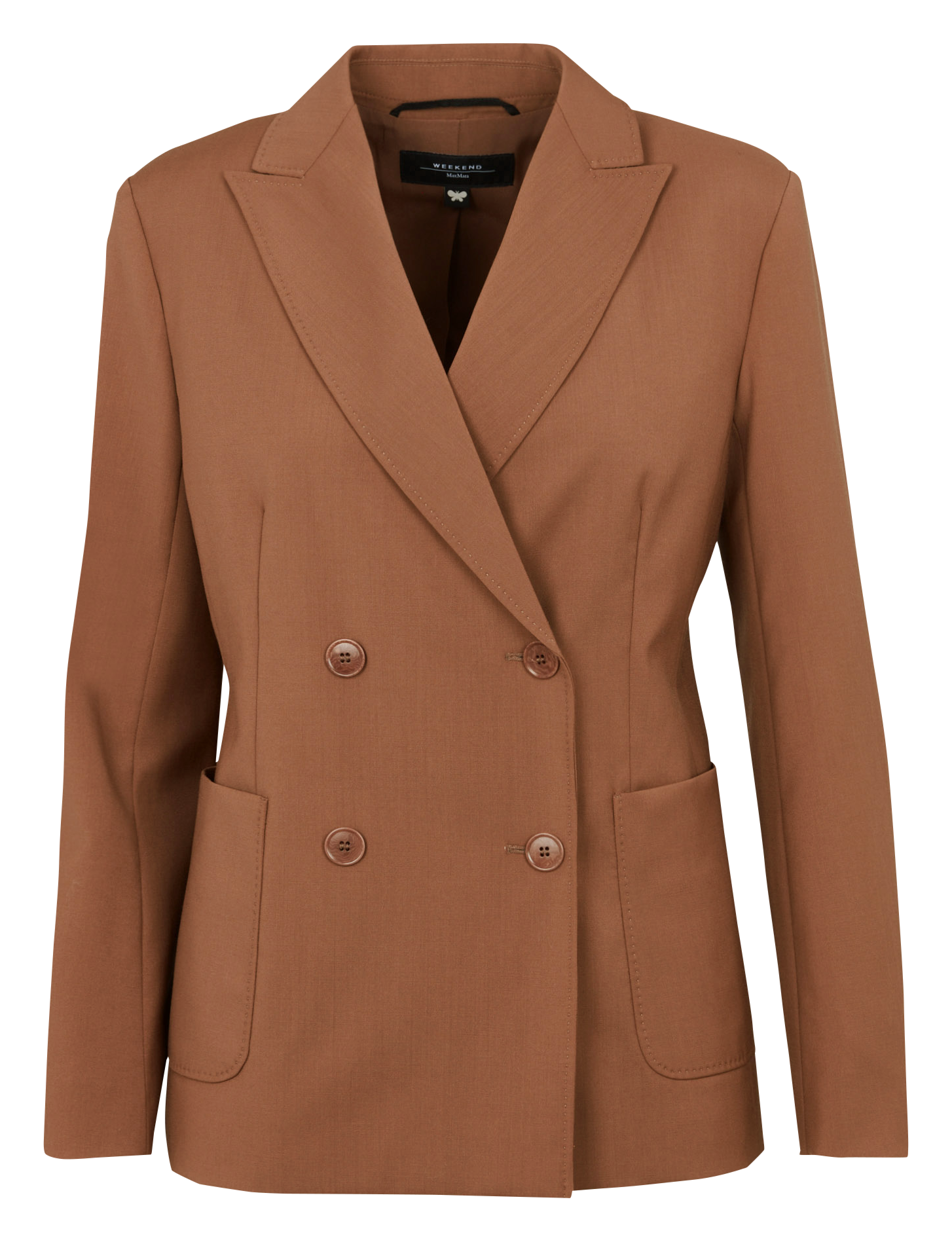 Veste de tailleur ajustée en laine MAX MARA WEEK END Marron