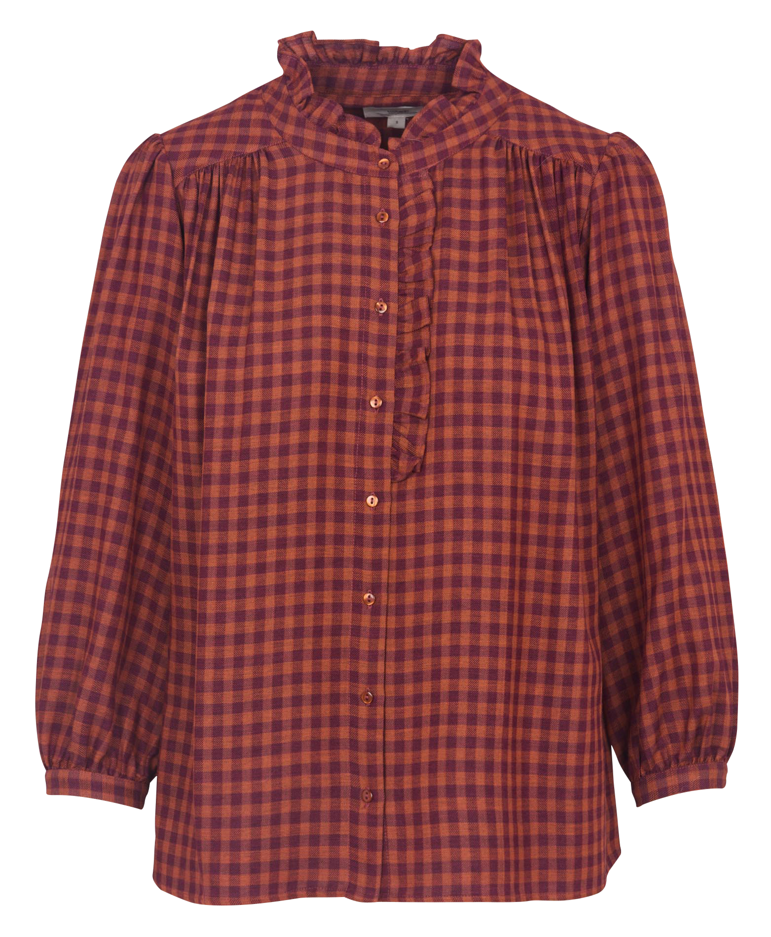 Chemise col rond à carreaux MAISON 123 Multicolore