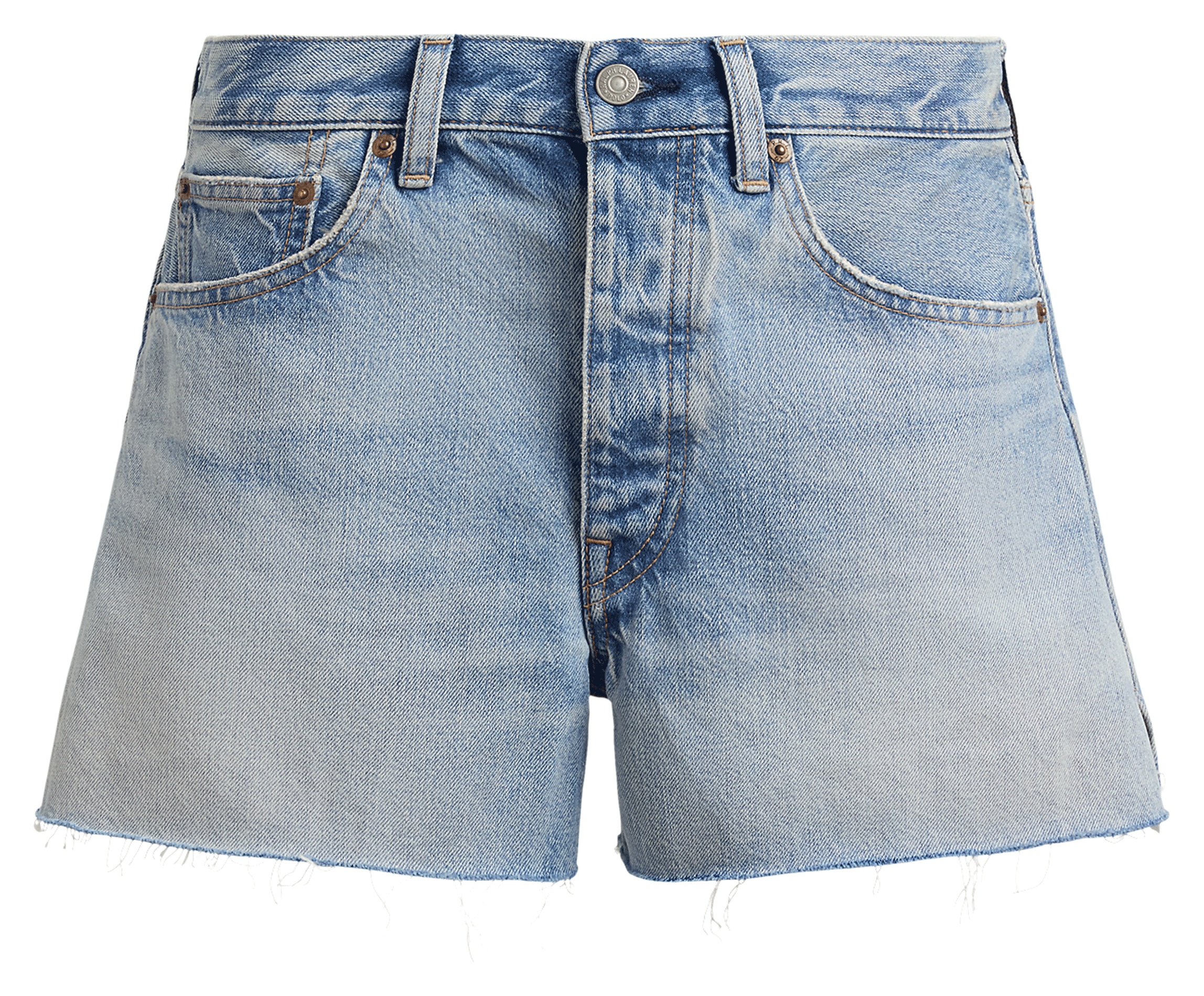 Gerade geschnittene Baumwollshorts POLO RALPH LAUREN Blau