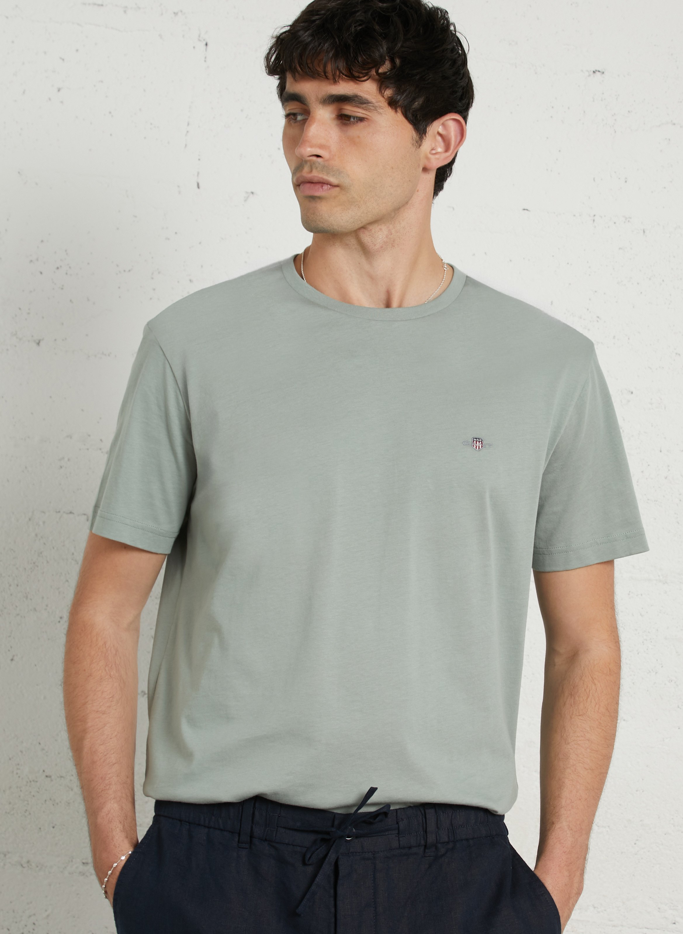 Tee-shirt en coton col rond GANT