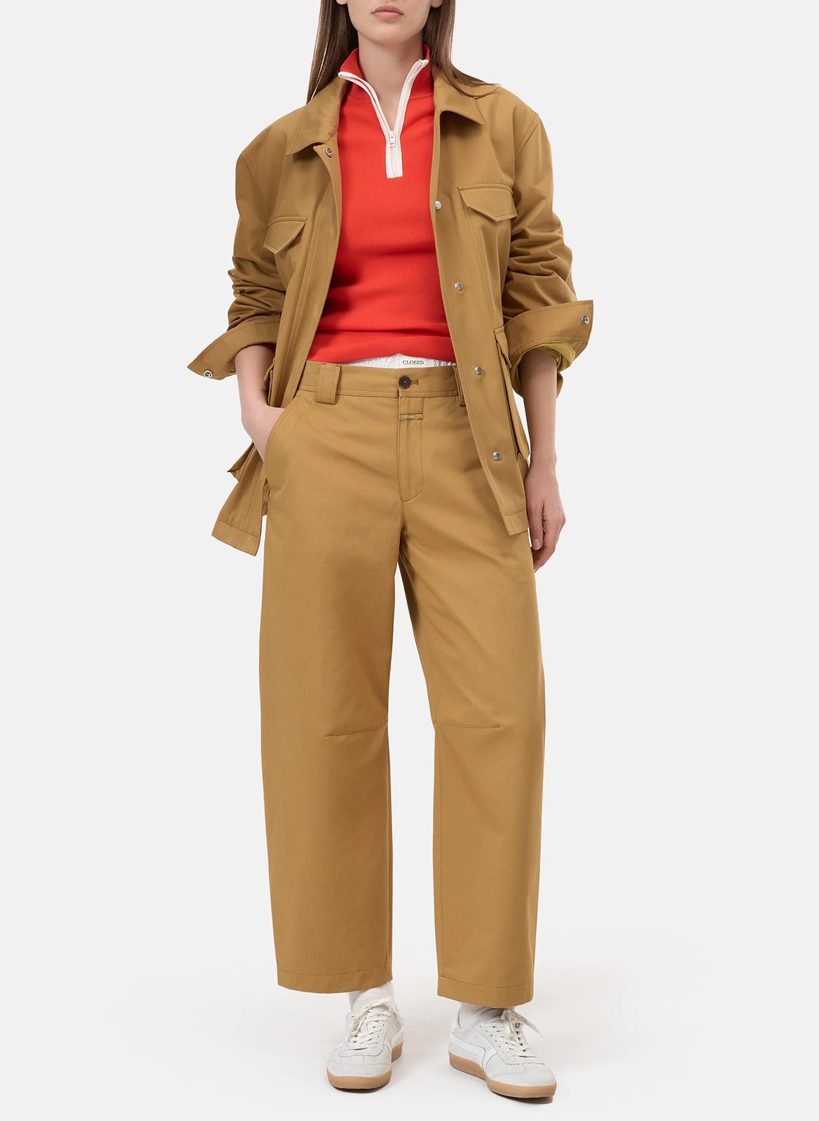 Weit geschnittene Jeans CLOSED Braun