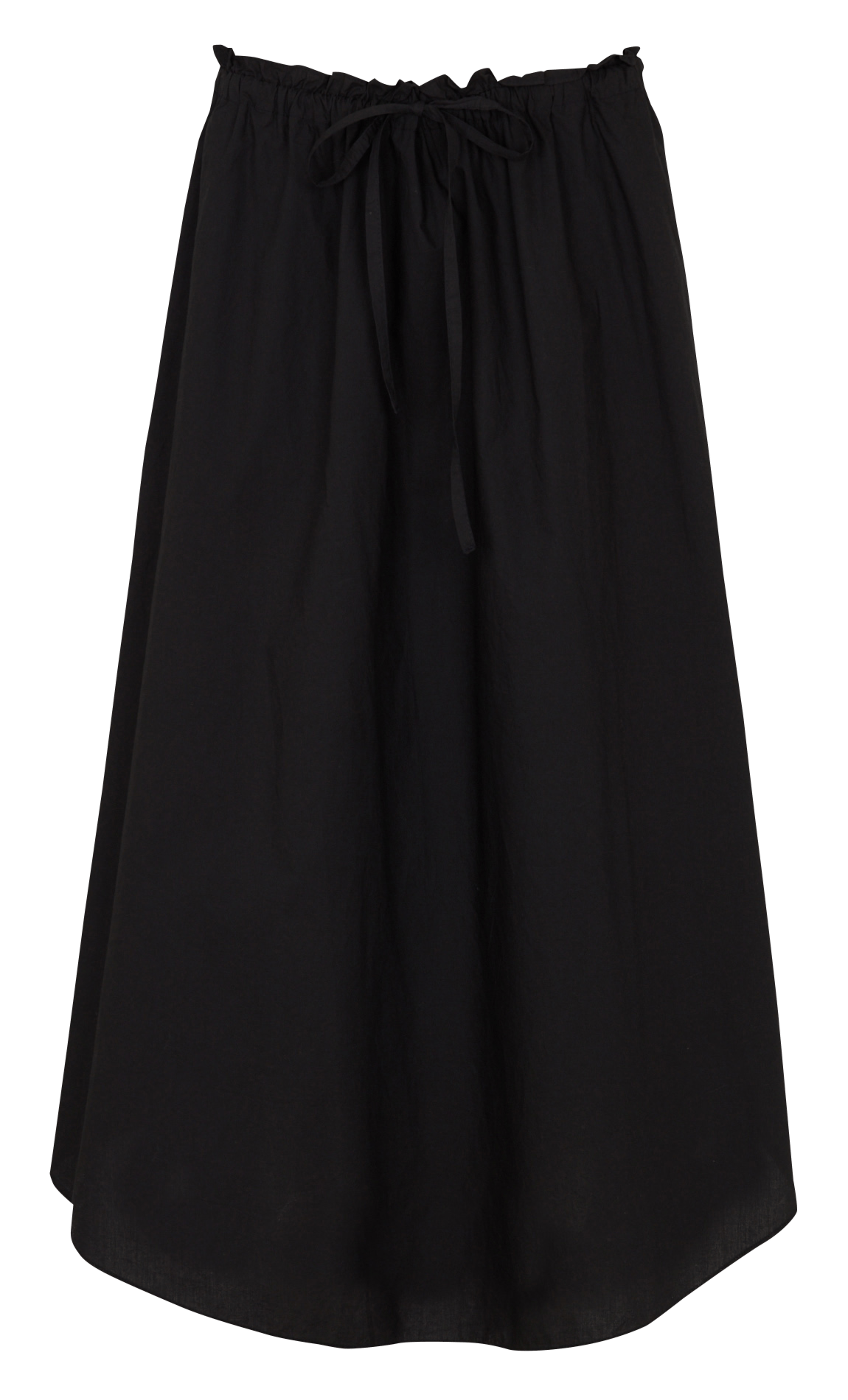 Anaïs - Midirock aus Baumwolle MKT Schwarz