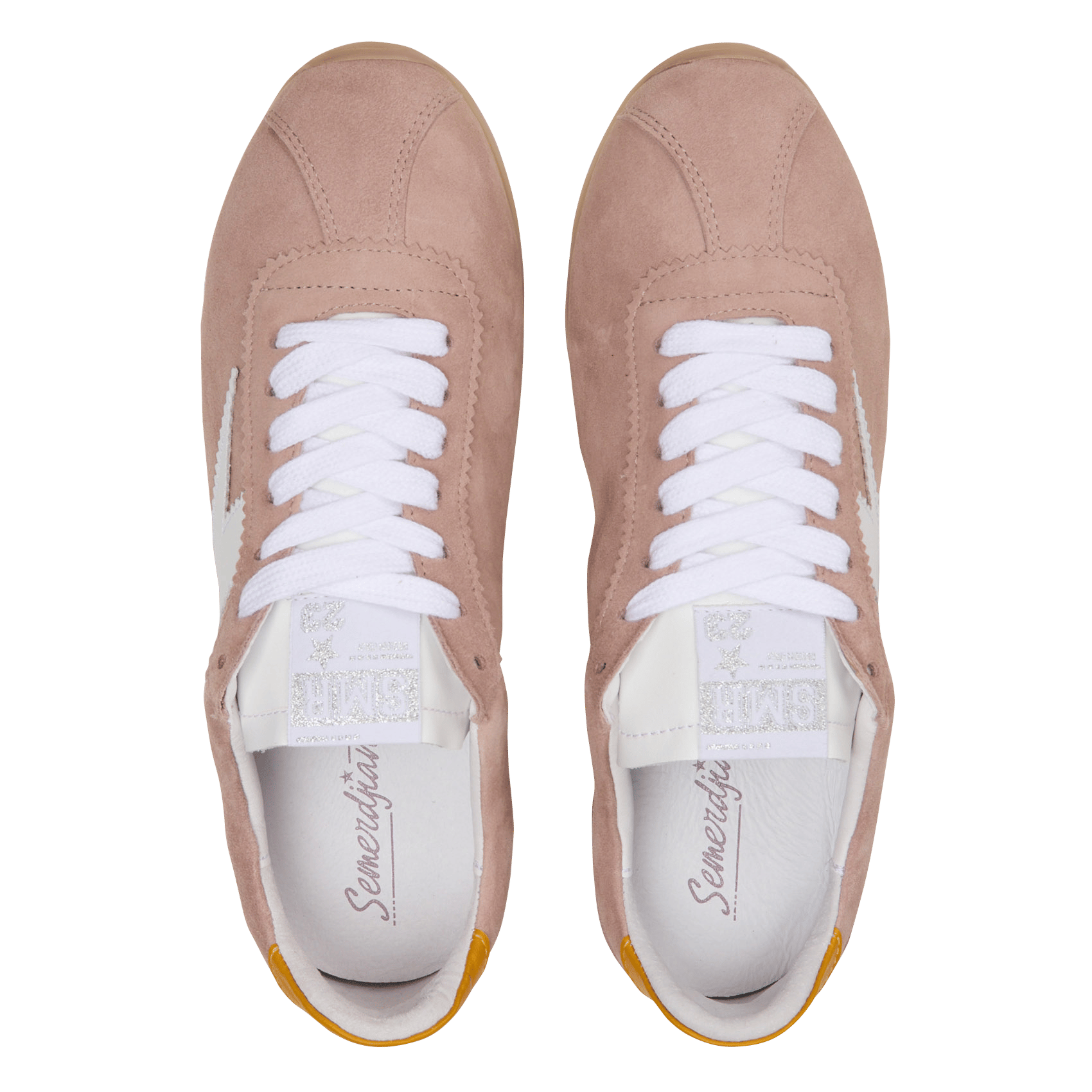 Lage baskets van leermix SEMERDJIAN - SMR Beige