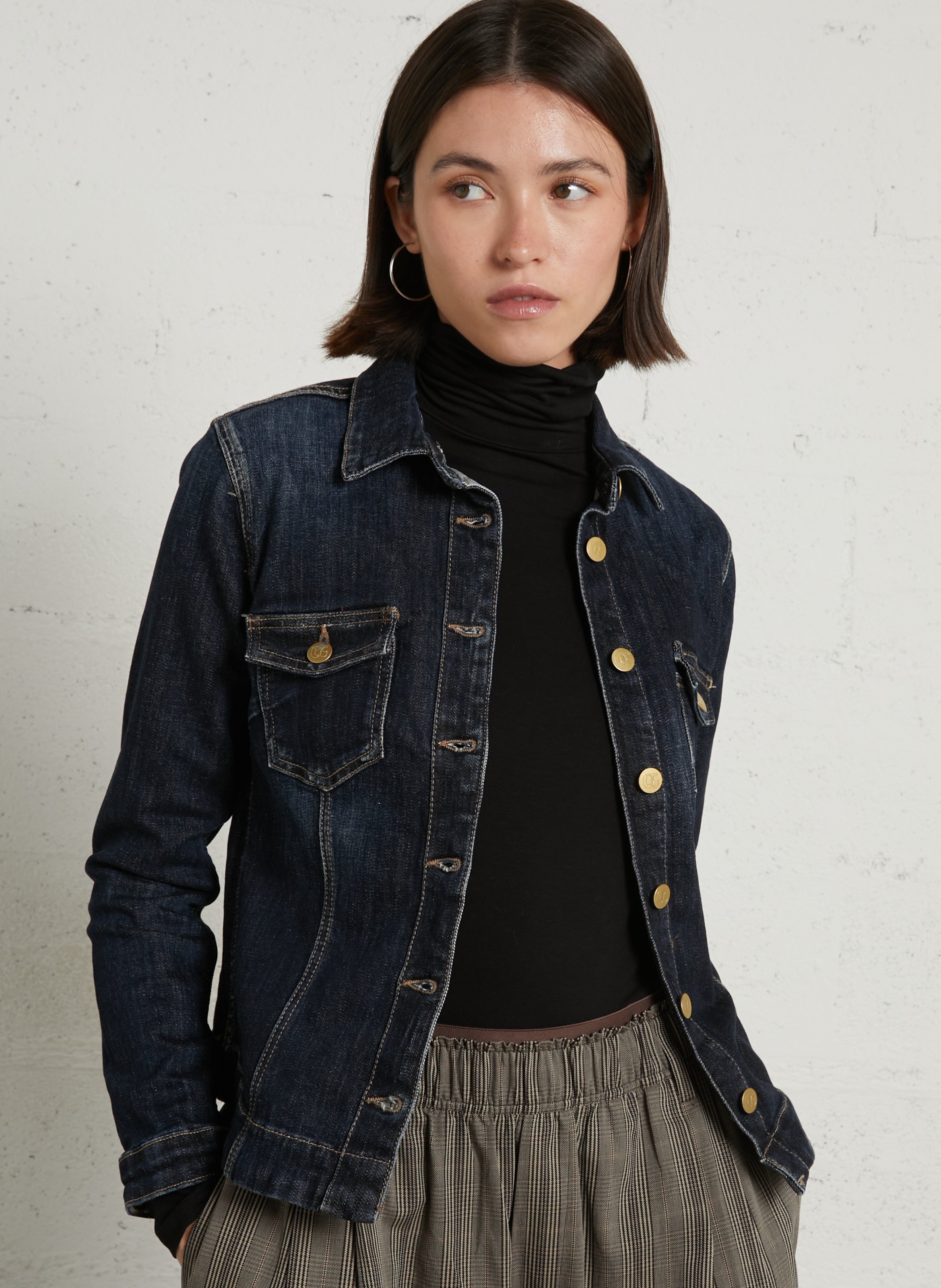 Denim jacket LE TEMPS DES CERISES Blue