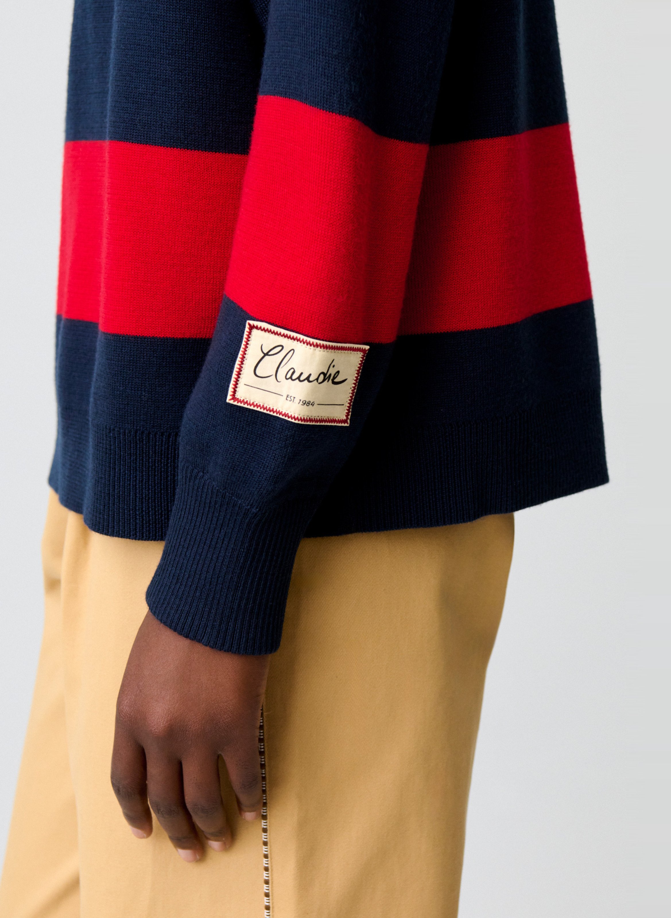 Pull ample à rayures en laine mélangée CLAUDIE PIERLOT Multicolore