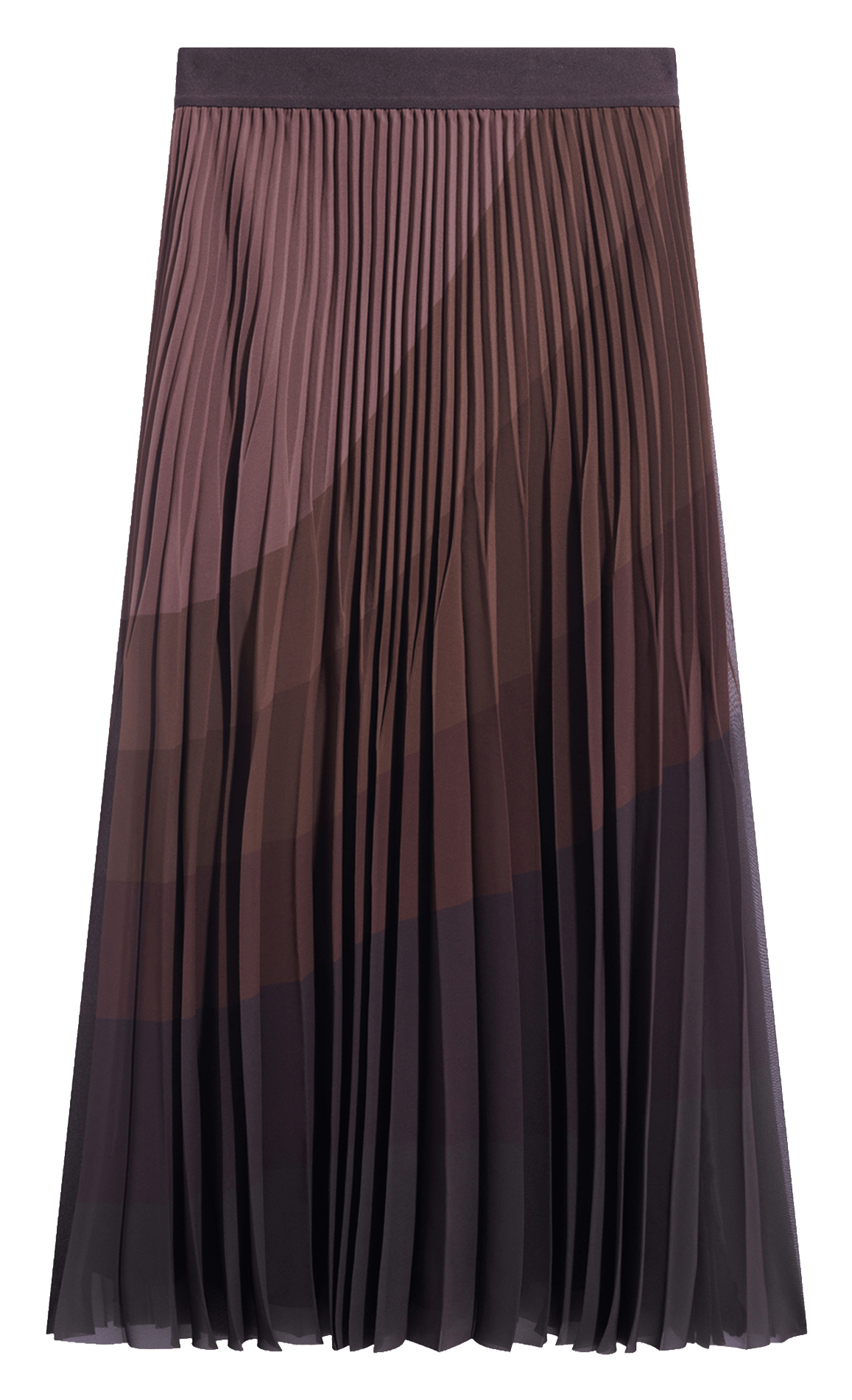 Pleated Sun Midi Skirt GERARD DAREL Brown