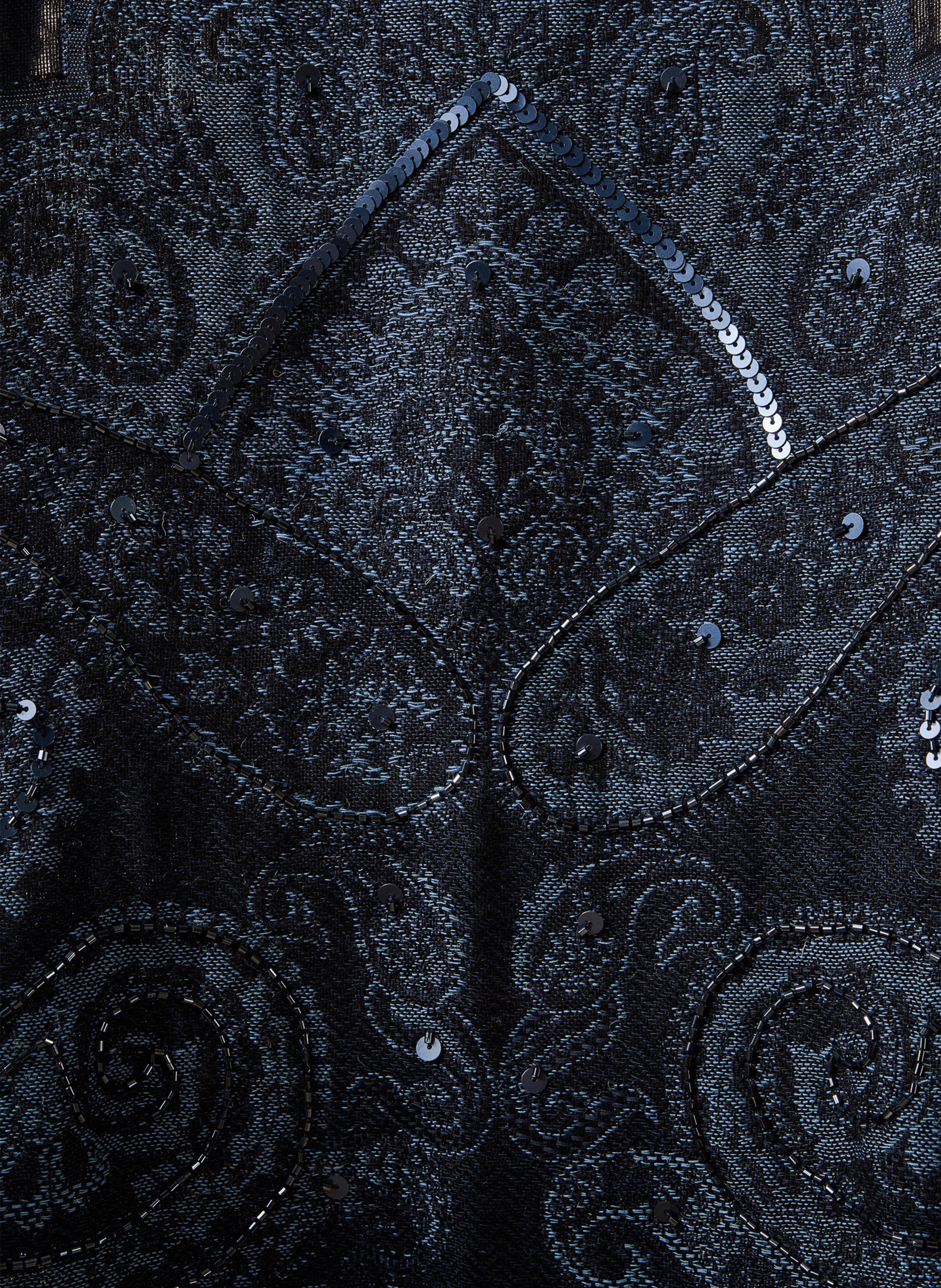 Echarpe en coton mélangé LA FEE MARABOUTEE Bleu