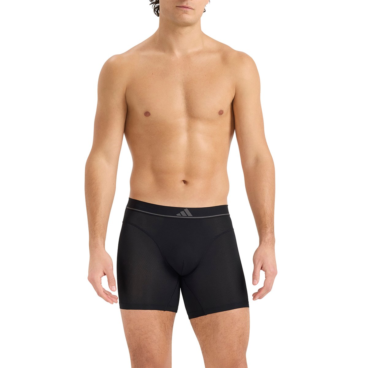 Pack of 2 long boxer briefs ADIDAS UNDERWEAR Black