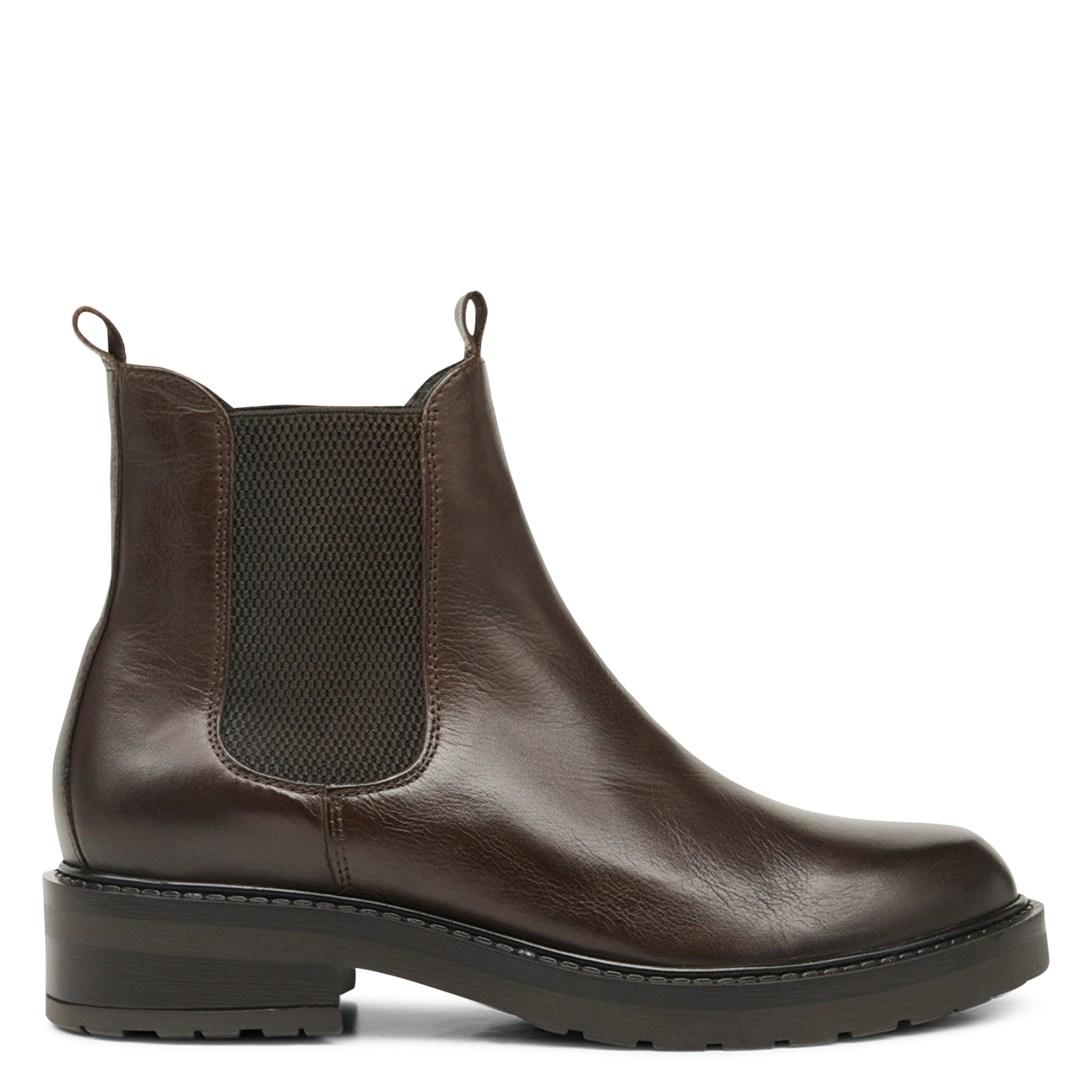 Leather mid-calf boots PAVEMENT Brown
