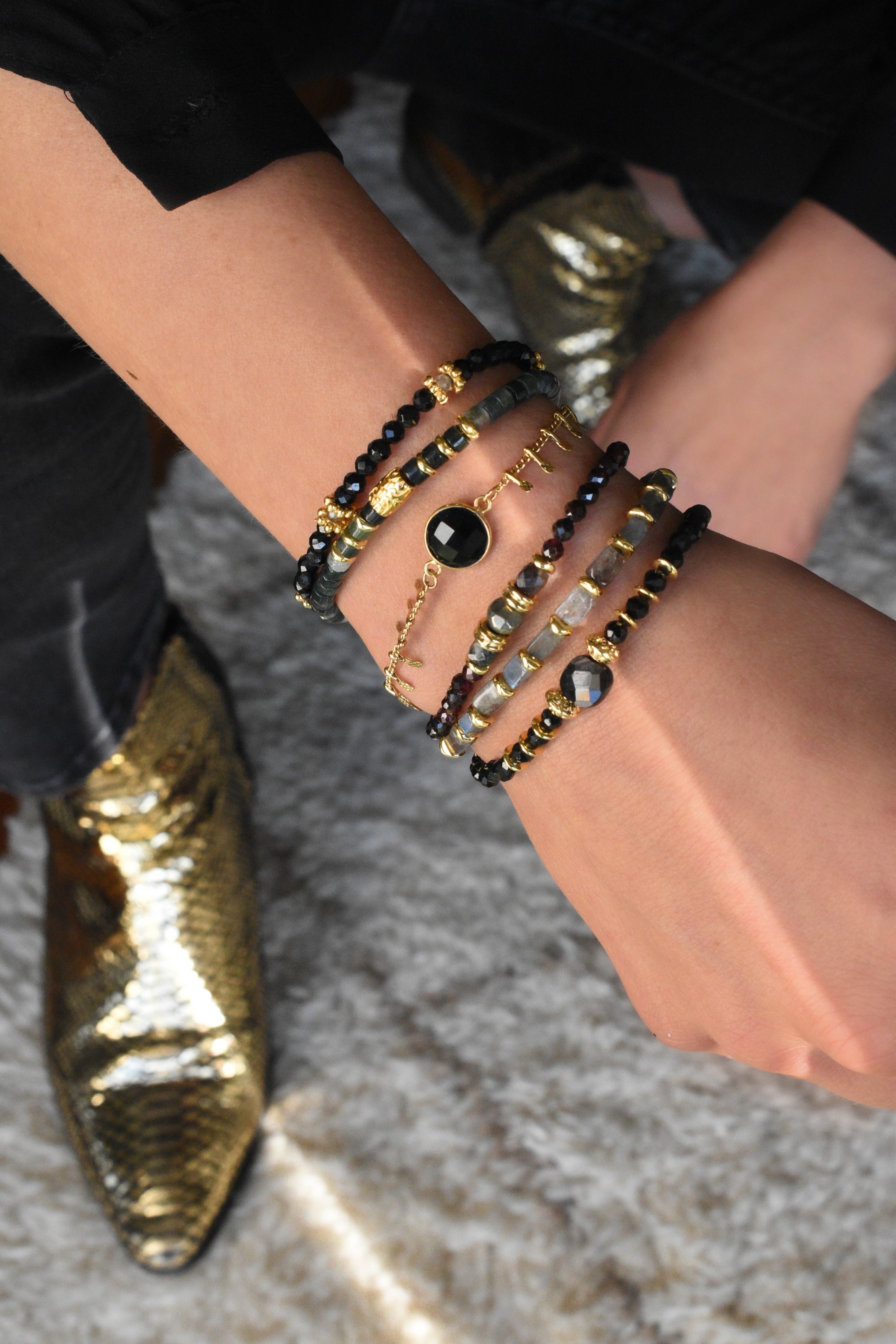 Hypersthene bracelet GINANDGER Blue