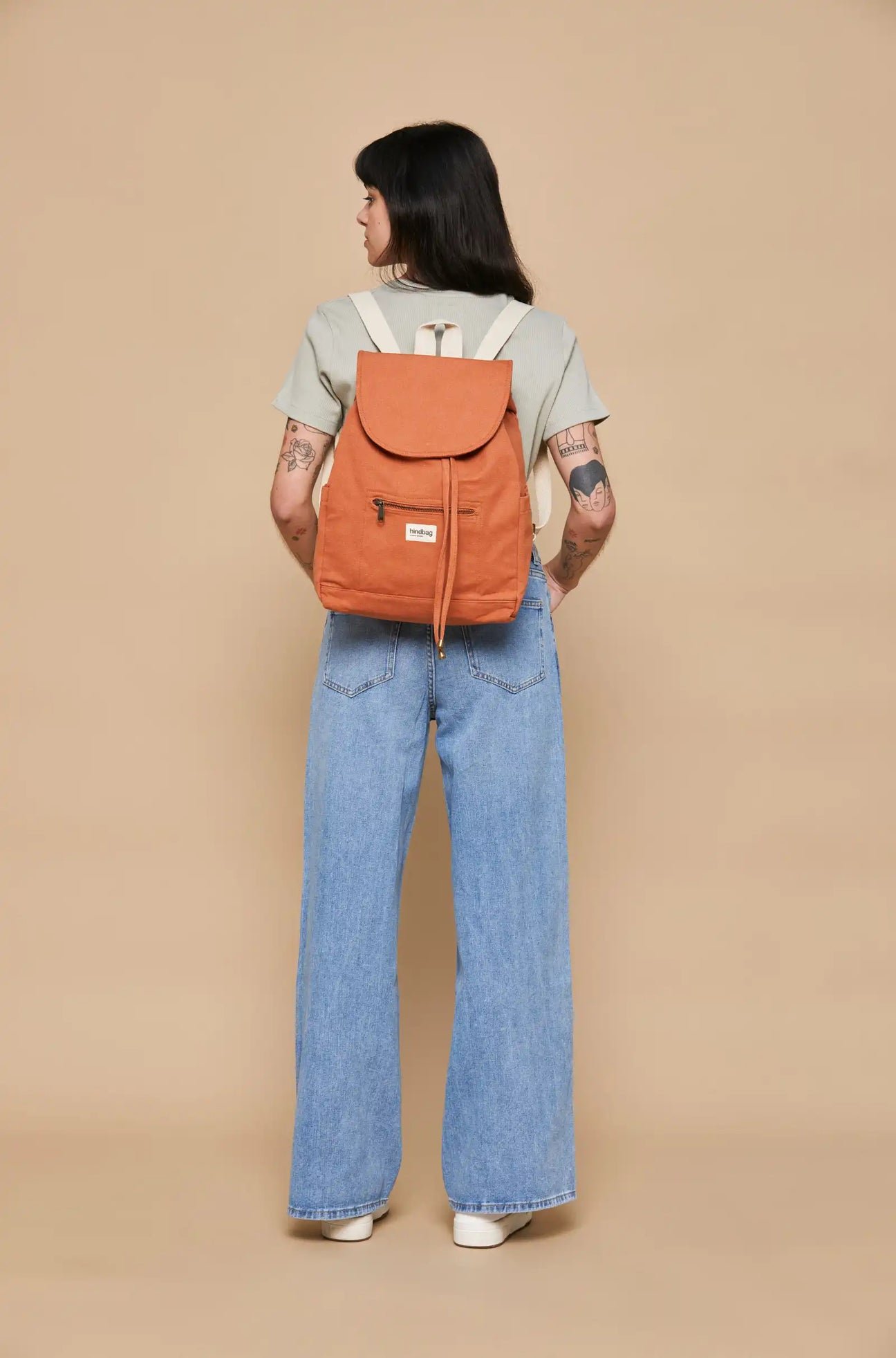 Cotton backpack HINDBAG Orange