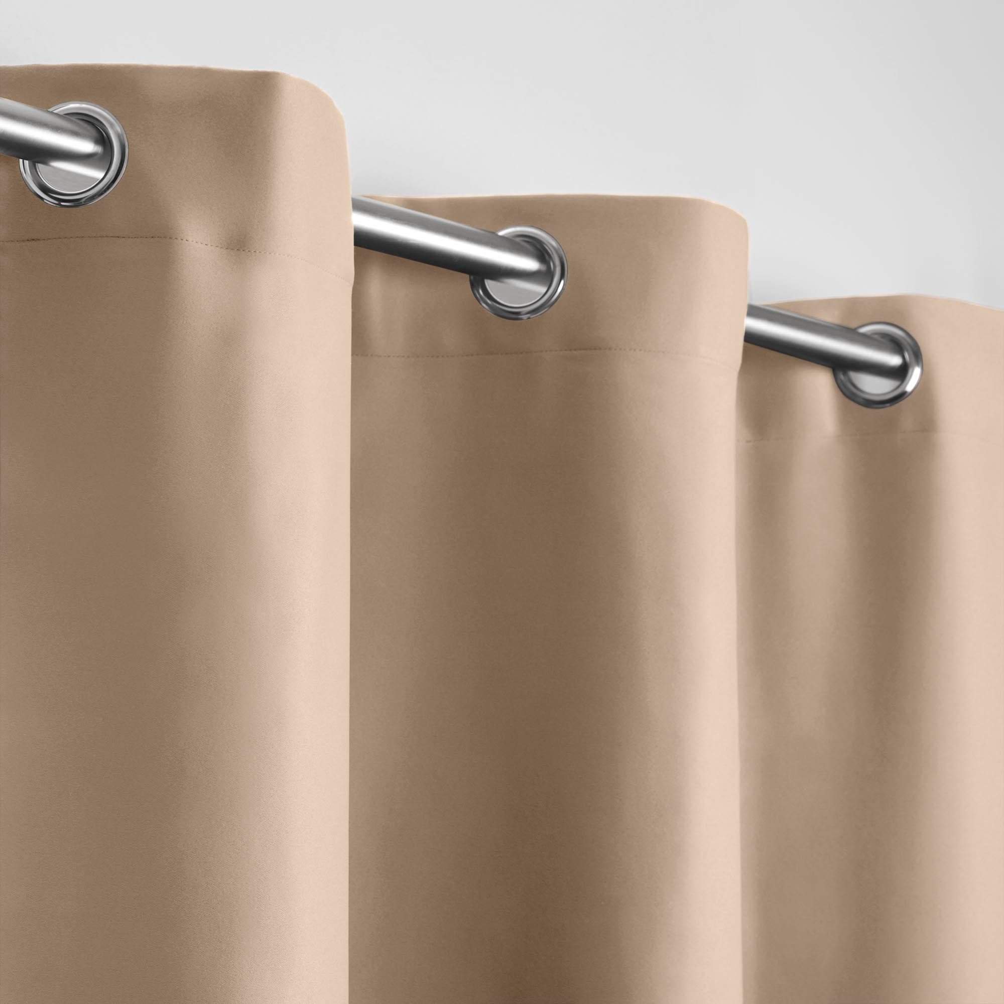 NIGHT - Blackout curtain with eyelets MADURA Beige