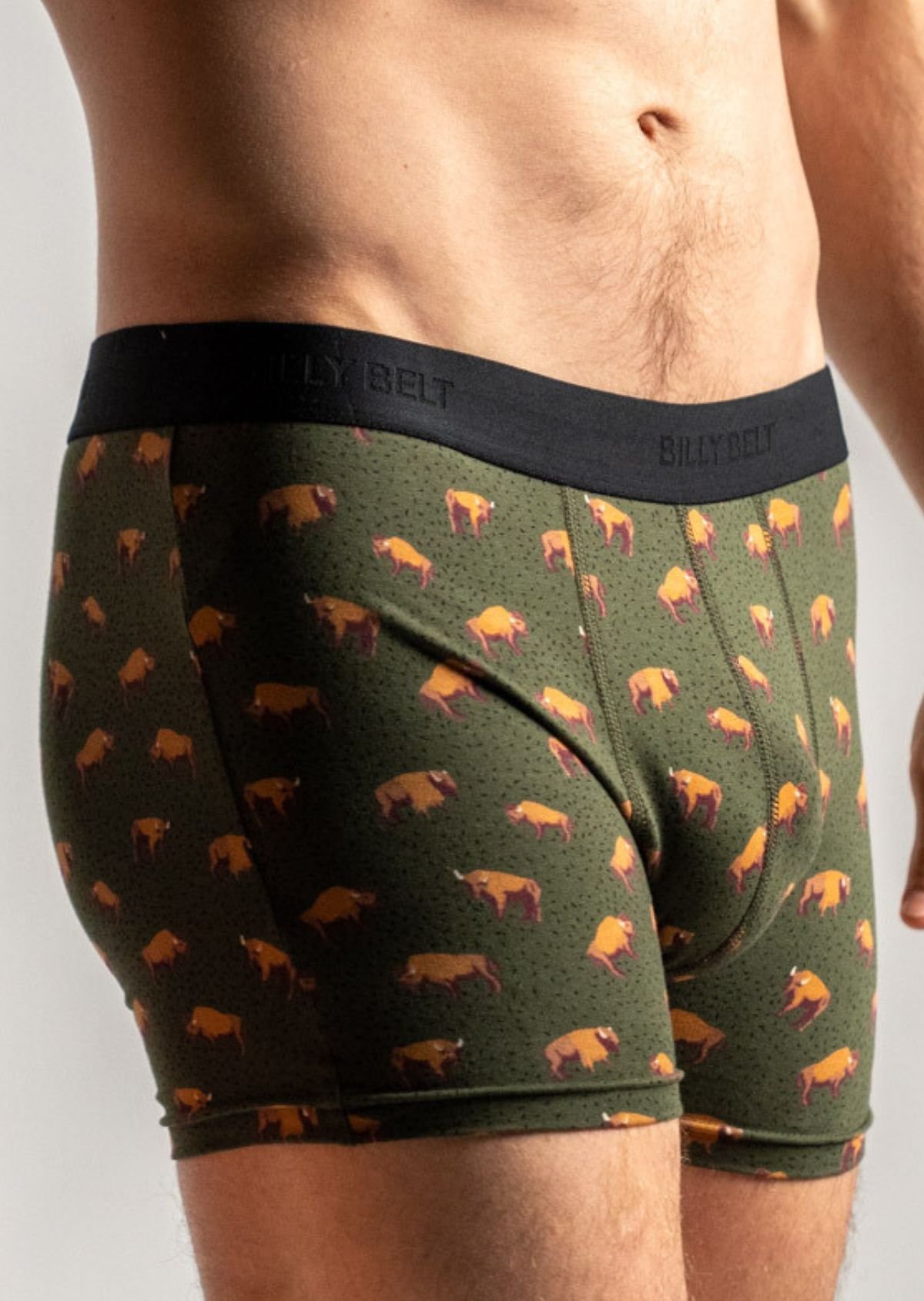 Organic cotton boxers BILLYBELT Khaki