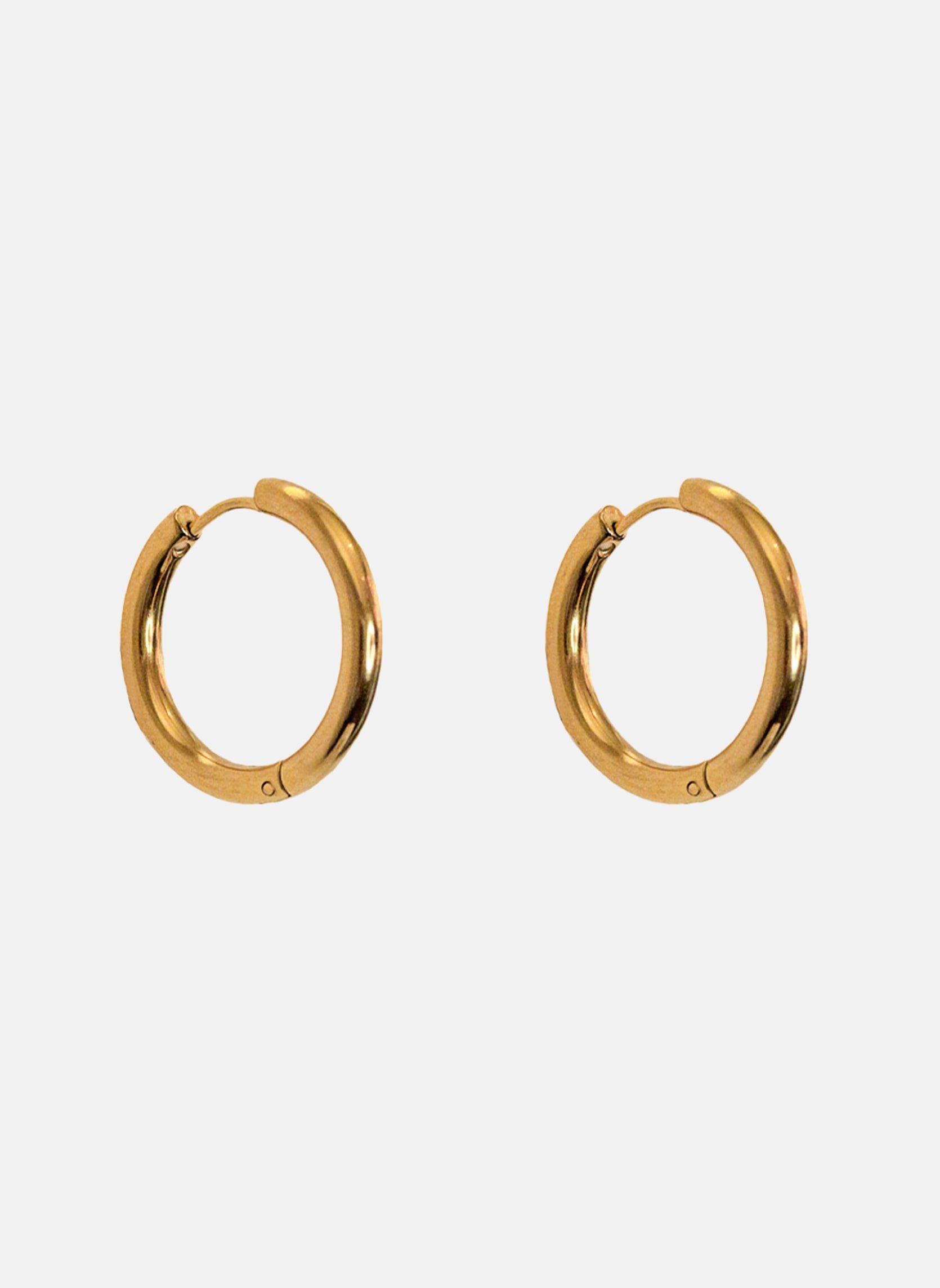 Mini indigo hoop earrings AEC Paris Golden