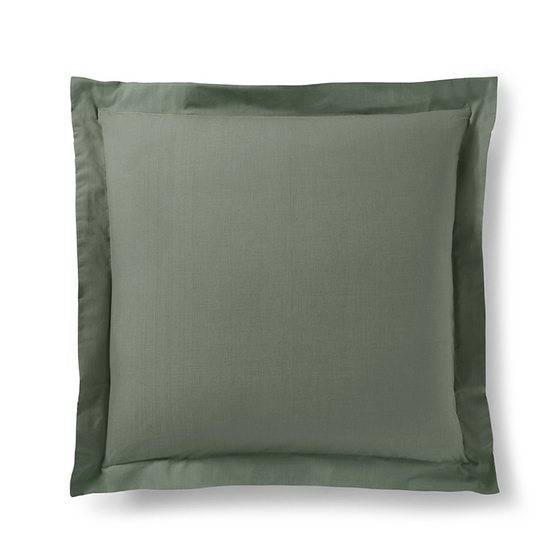 Cotton percale pillow case COTON PUR Green