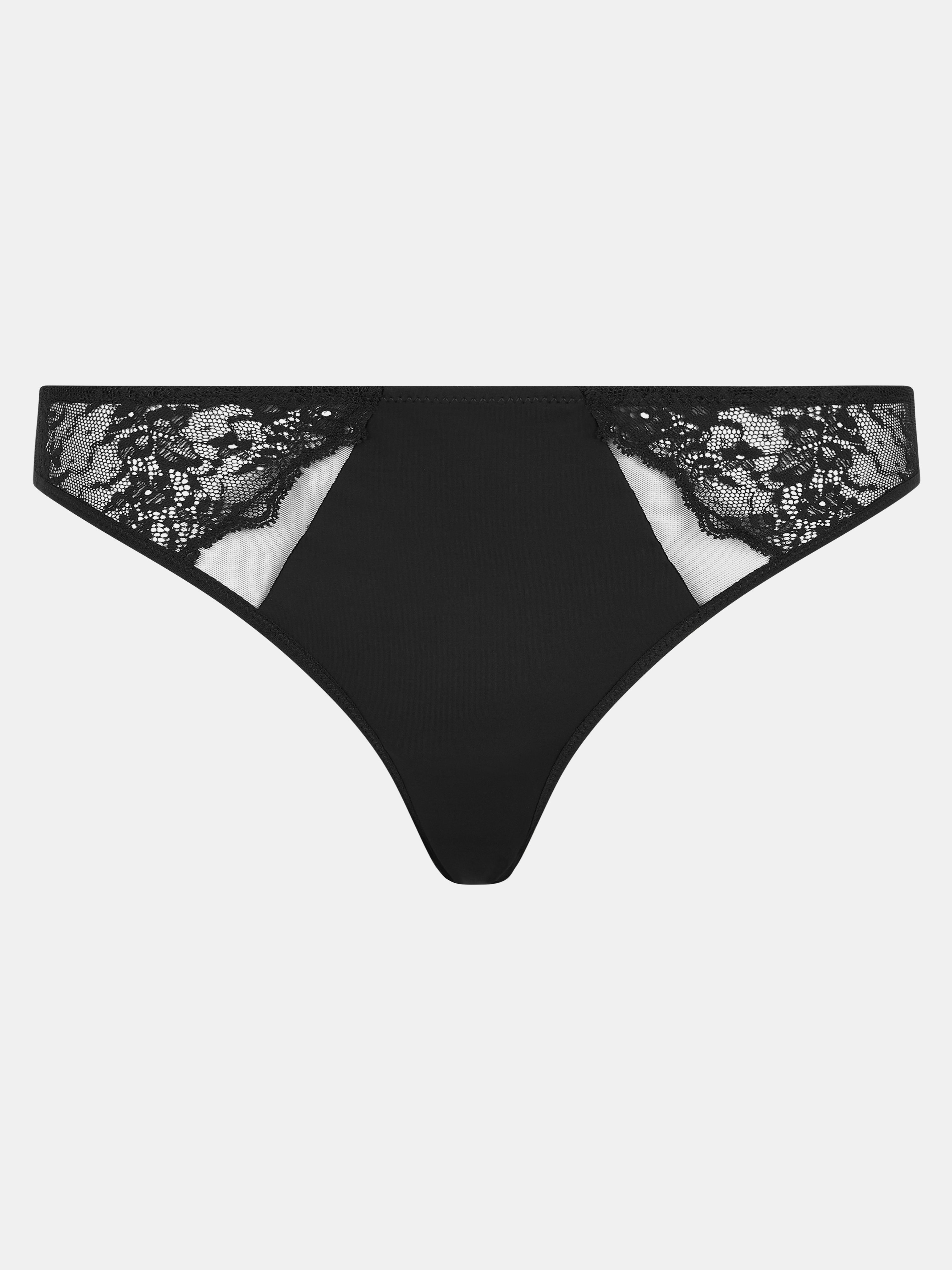 Aventurine lace tanga CHANTELLE PULP Black