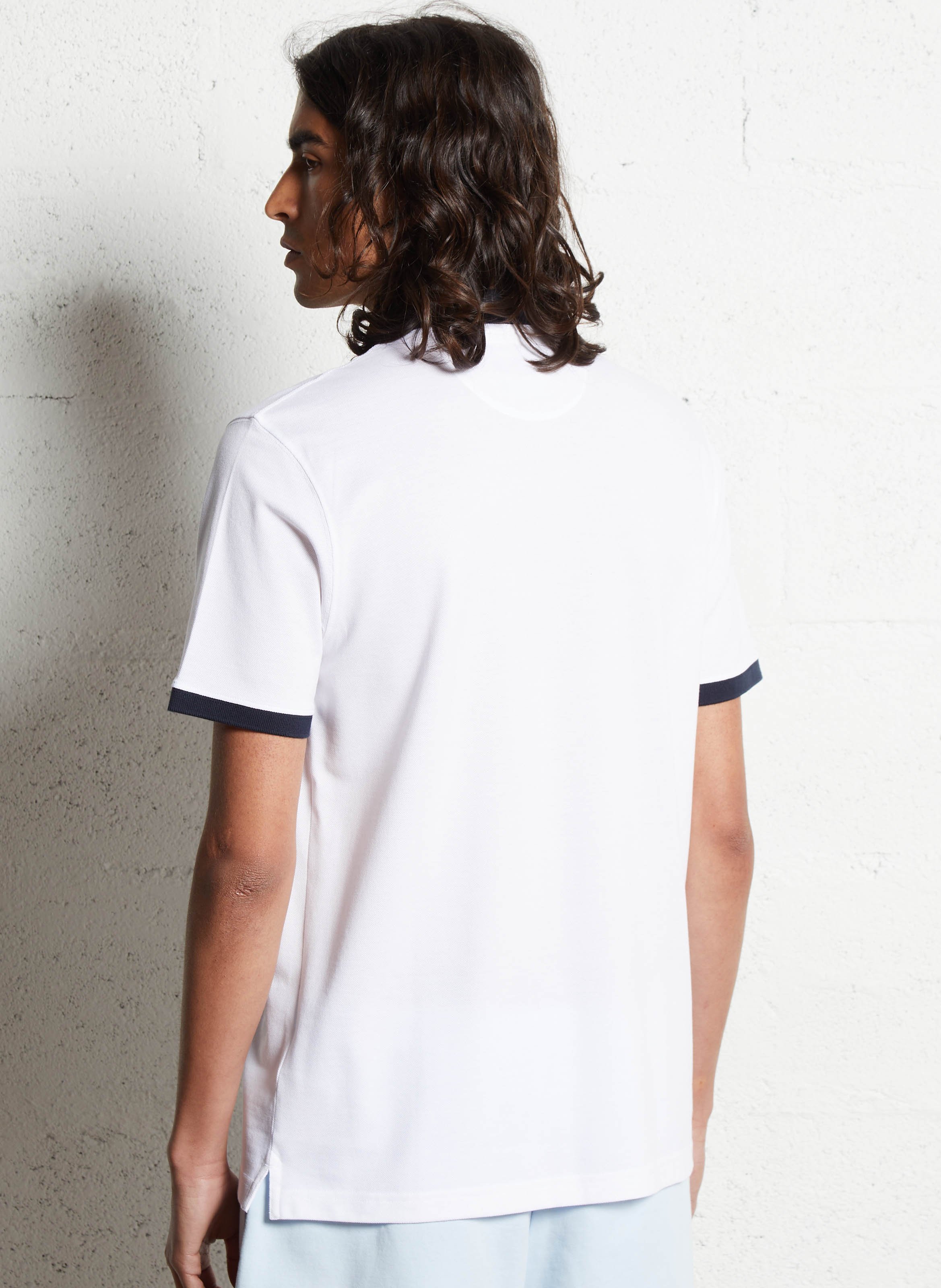 Polo droit en coton EDEN PARK Blanc