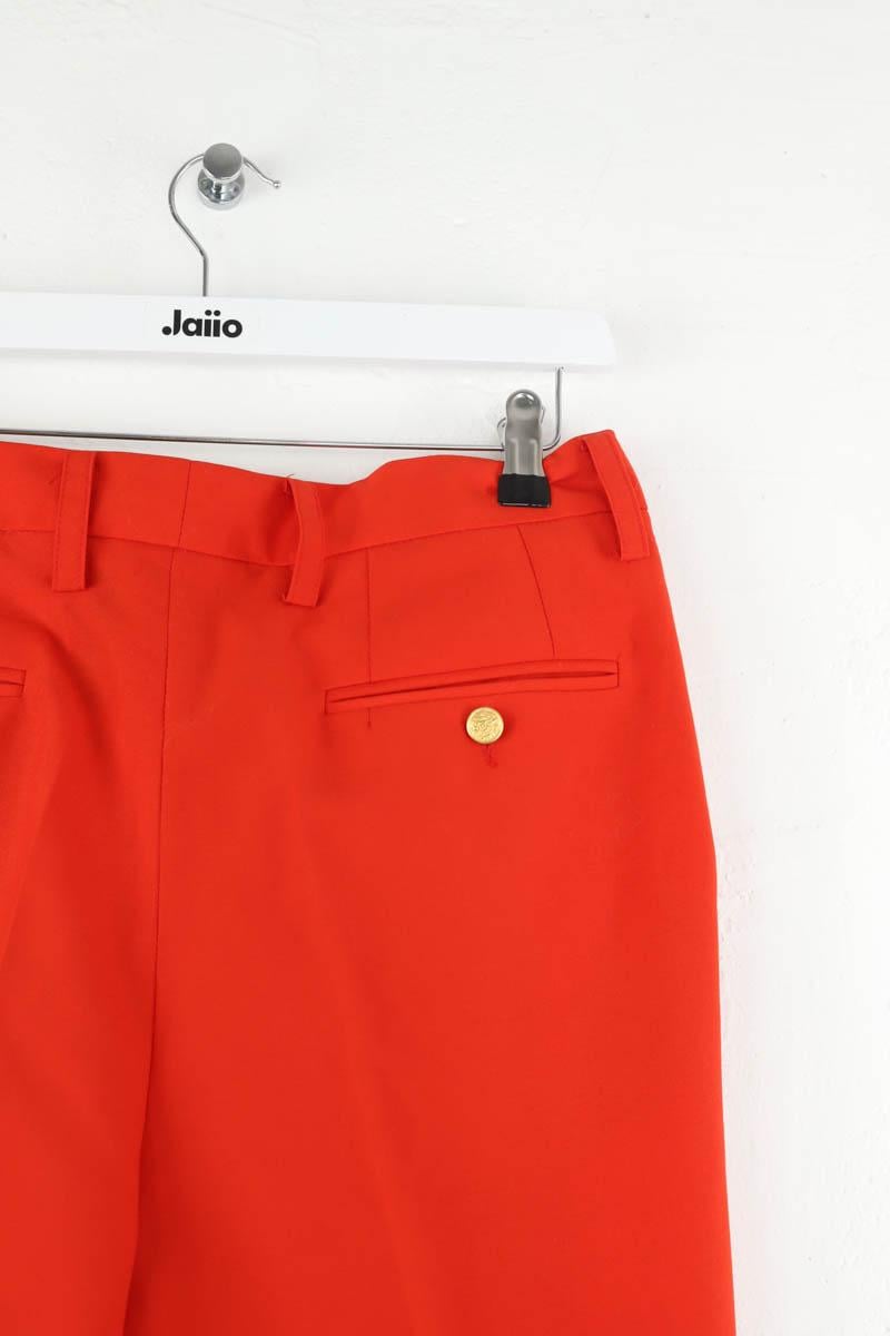 Bandol straight woollen trousers LAURENCE BRAS - Seconde Main Red