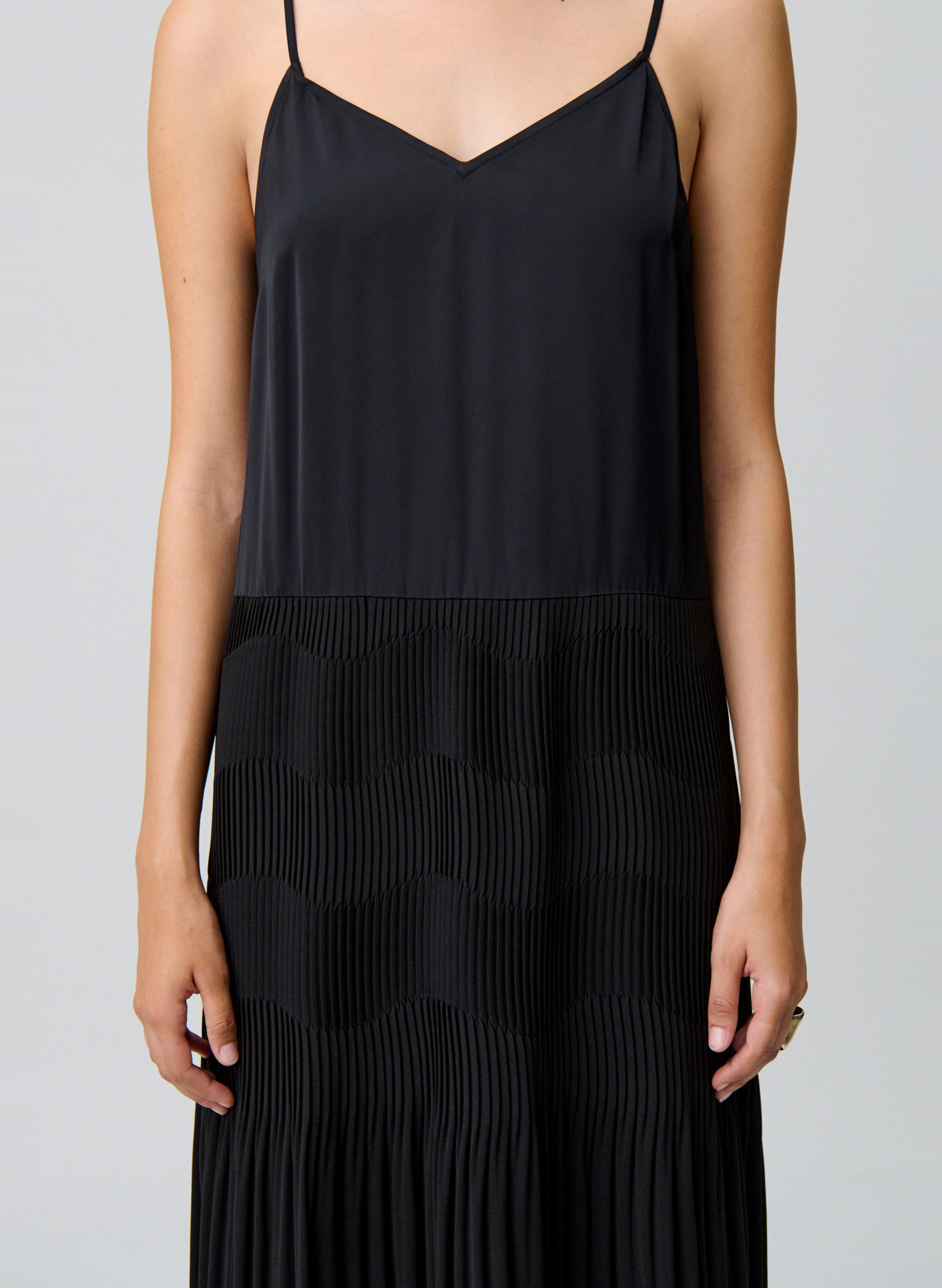 Robe midi col v  CLAUDIE PIERLOT Noir