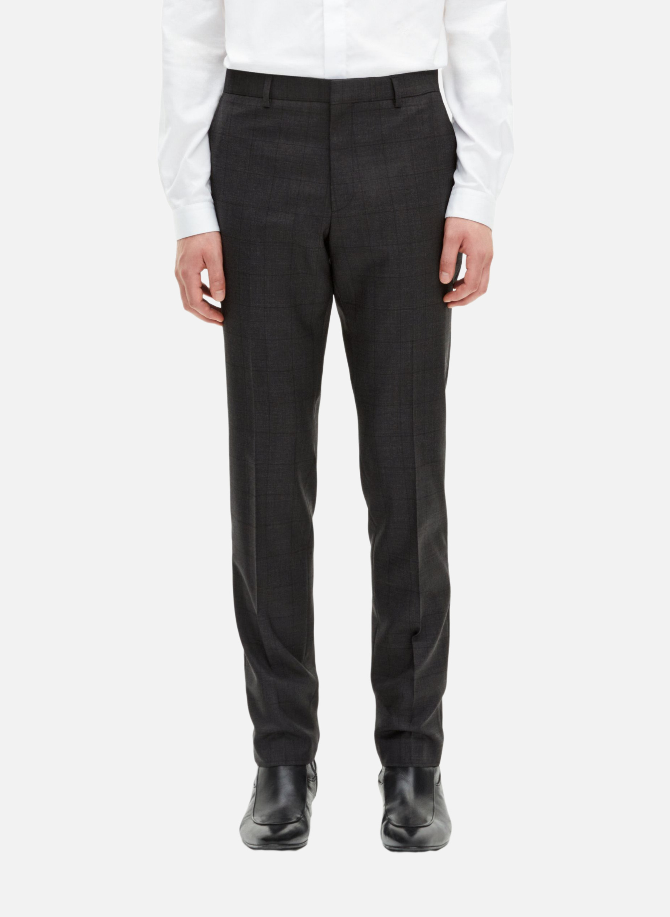 Slim Fit Plaid Suit Pants THE KOOPLES Black