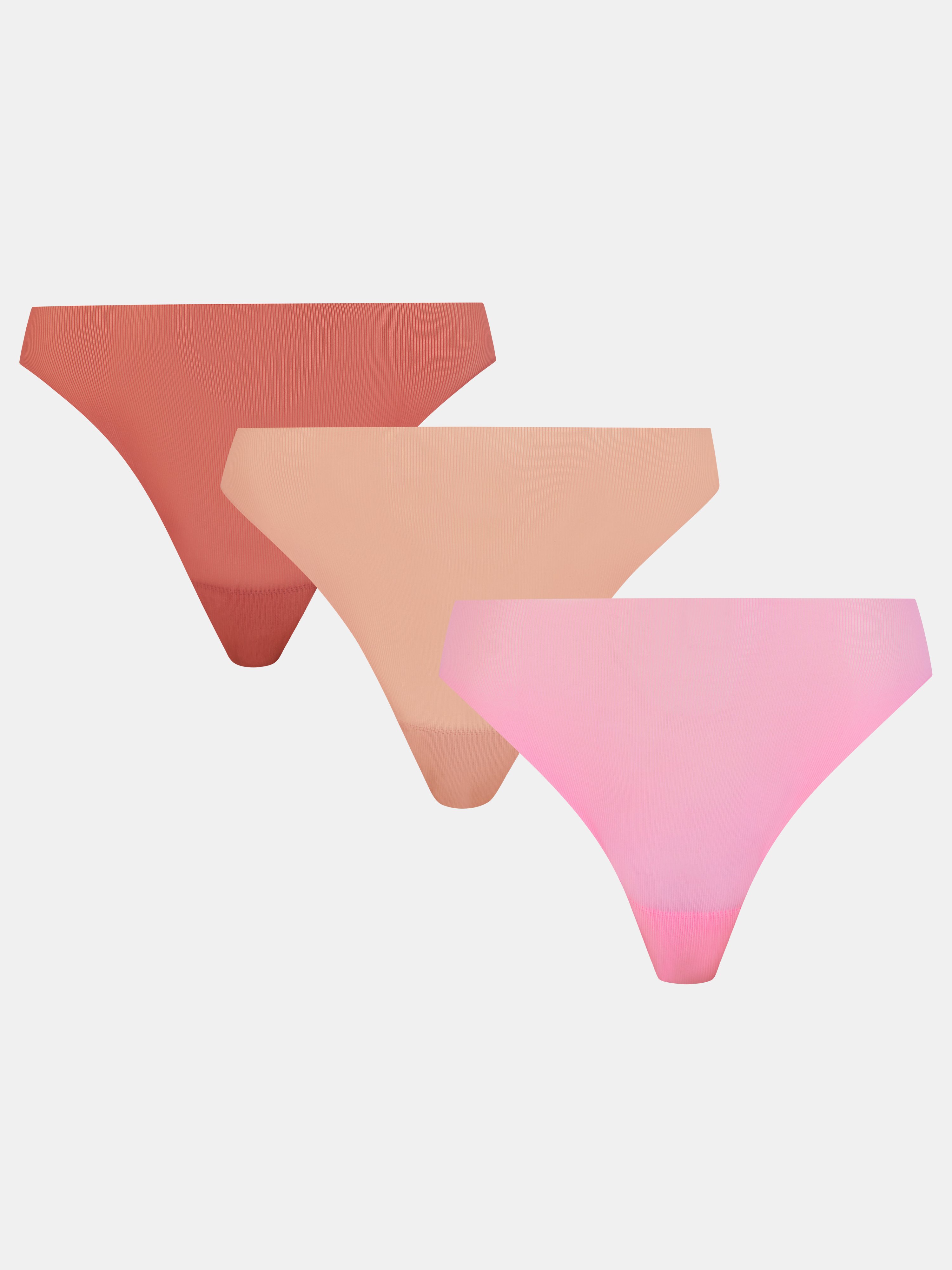 Pack slip x3 CHANTELLE PULP White