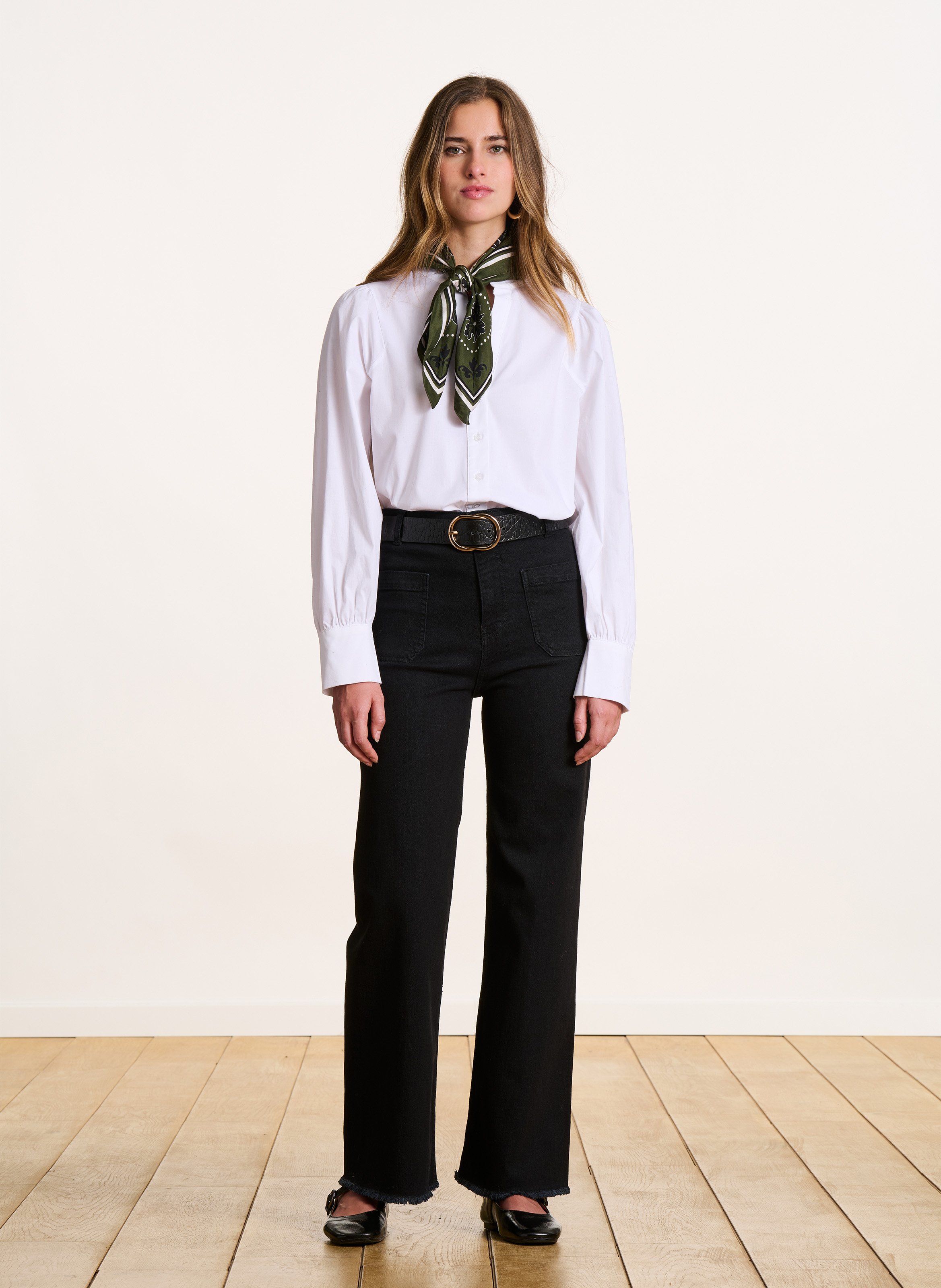 Jean coupe large LA FEE MARABOUTEE Noir